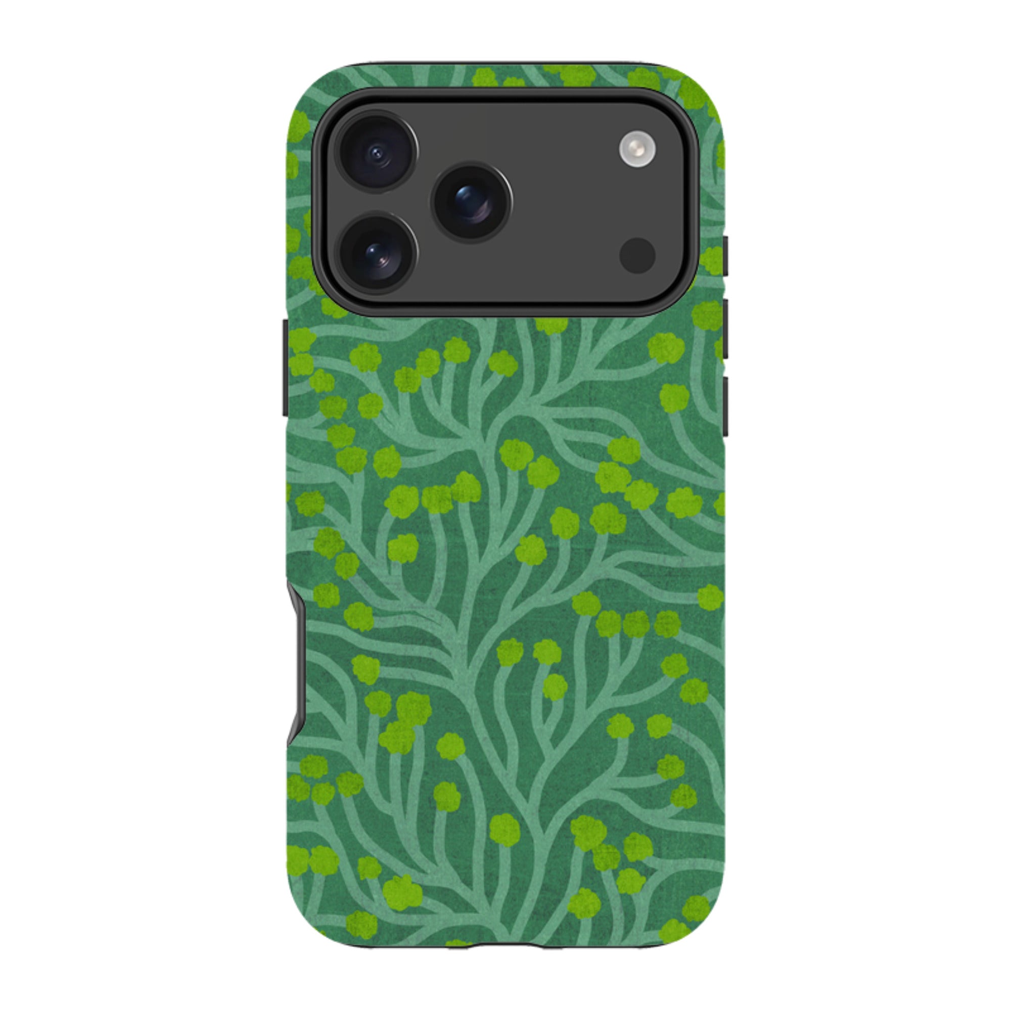 iPhone MagSafe Tough Case - Vine Green and Teal By Katherine Quinn