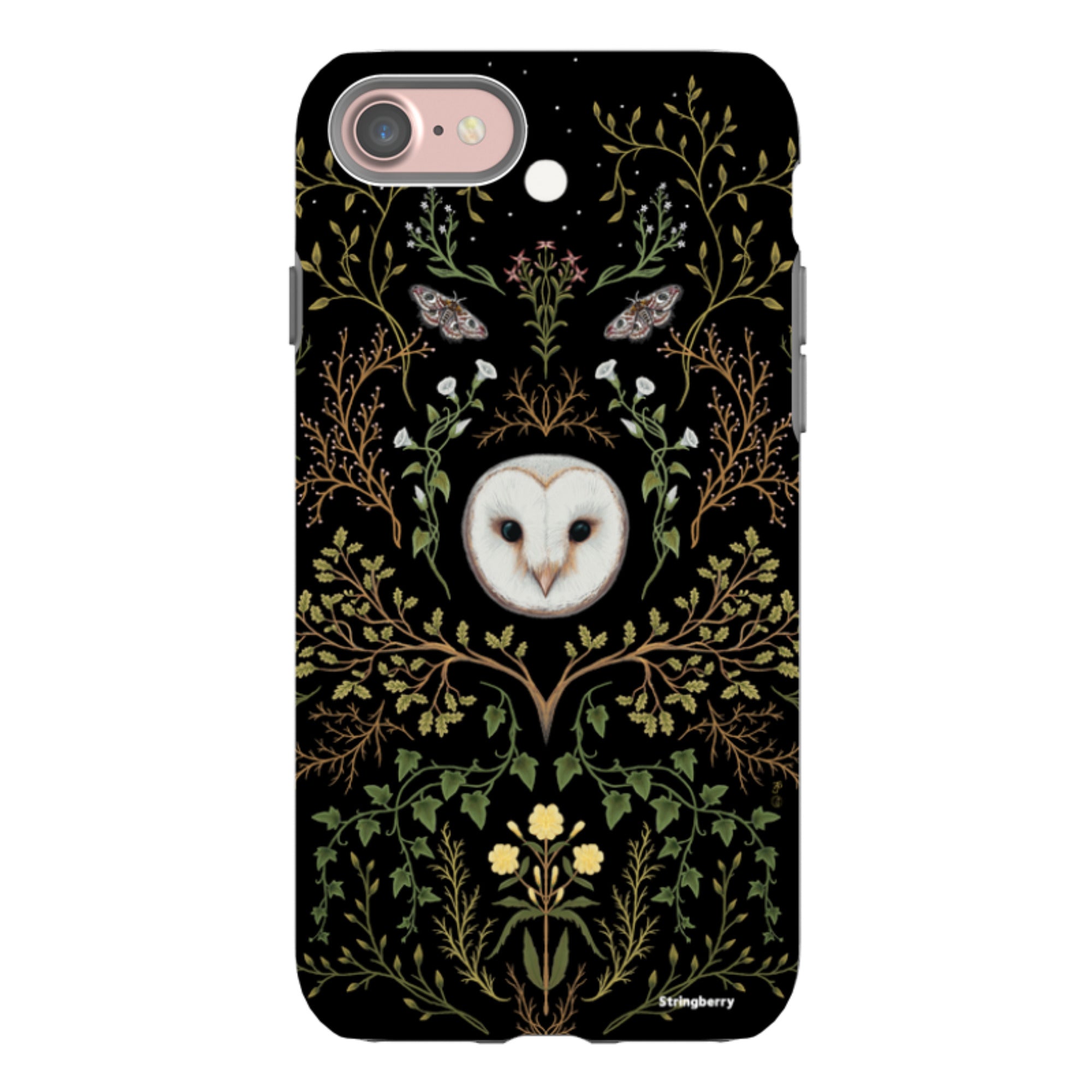 iPhone Tough Case - Owl Pattern By Anna Stead