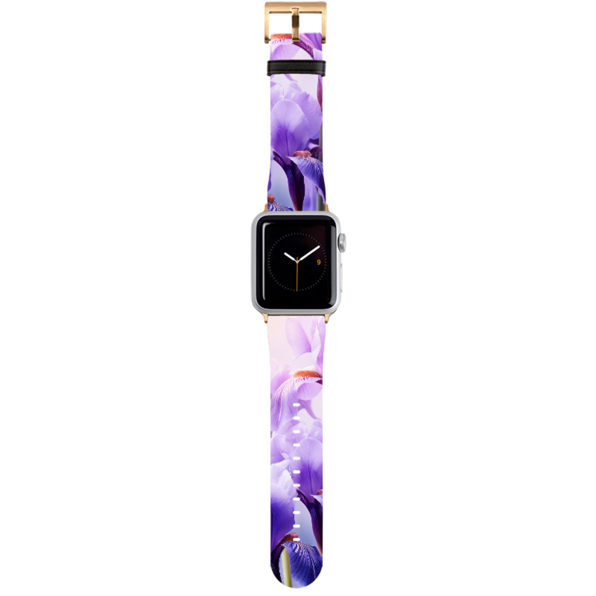 Mauve Floral Apple Watch Strap