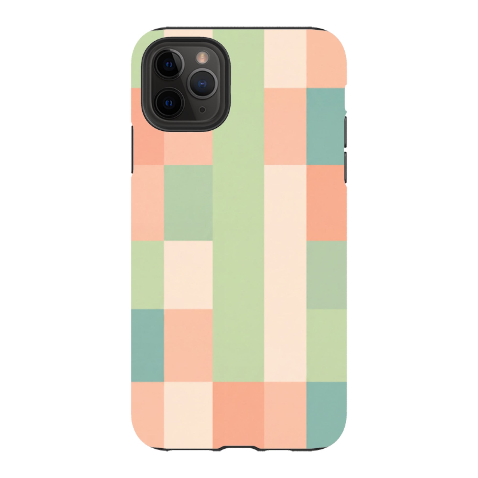 iPhone Tough Case - Pastel Gingham