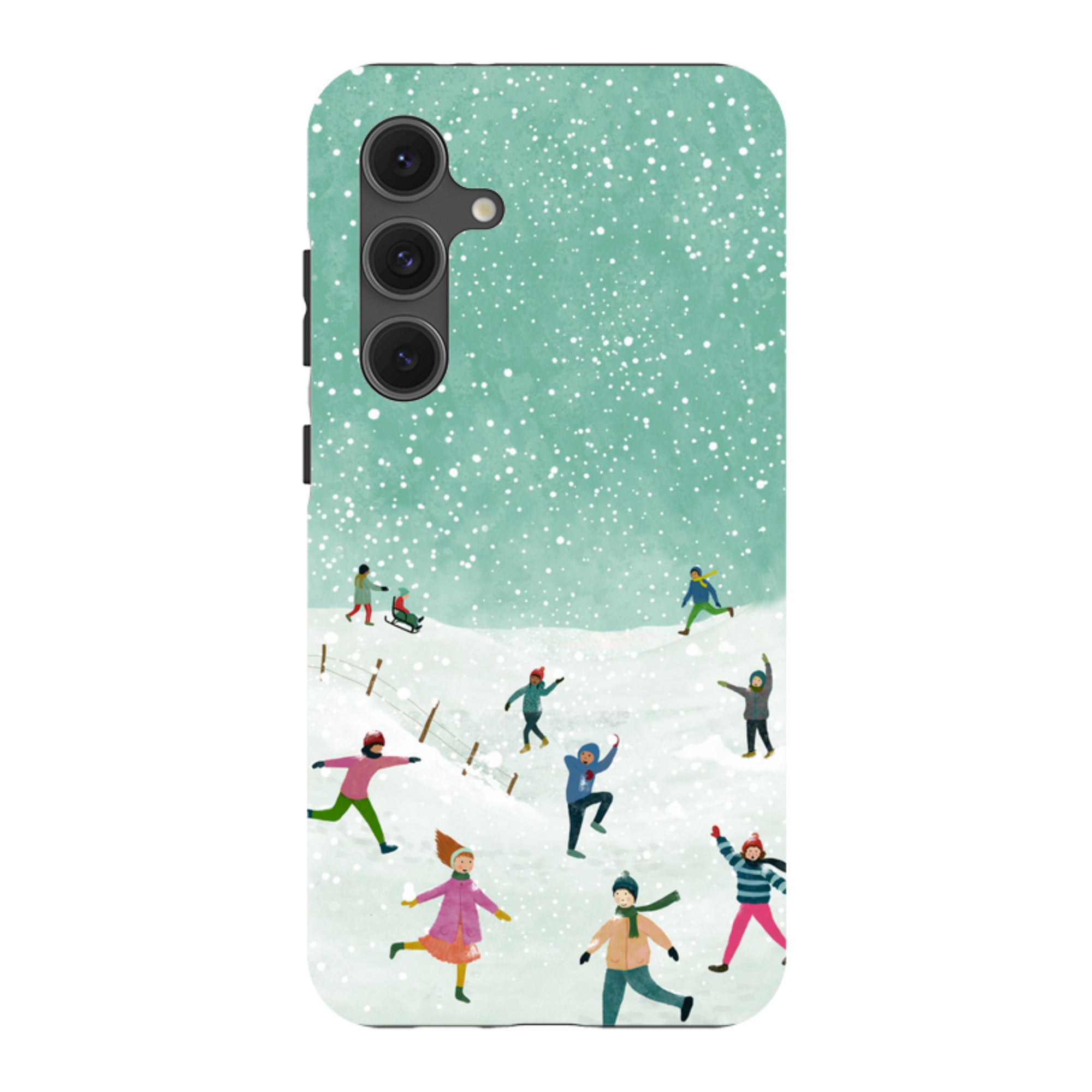 Samsung Tough Case - Snowball Fight By Katherine Quinn