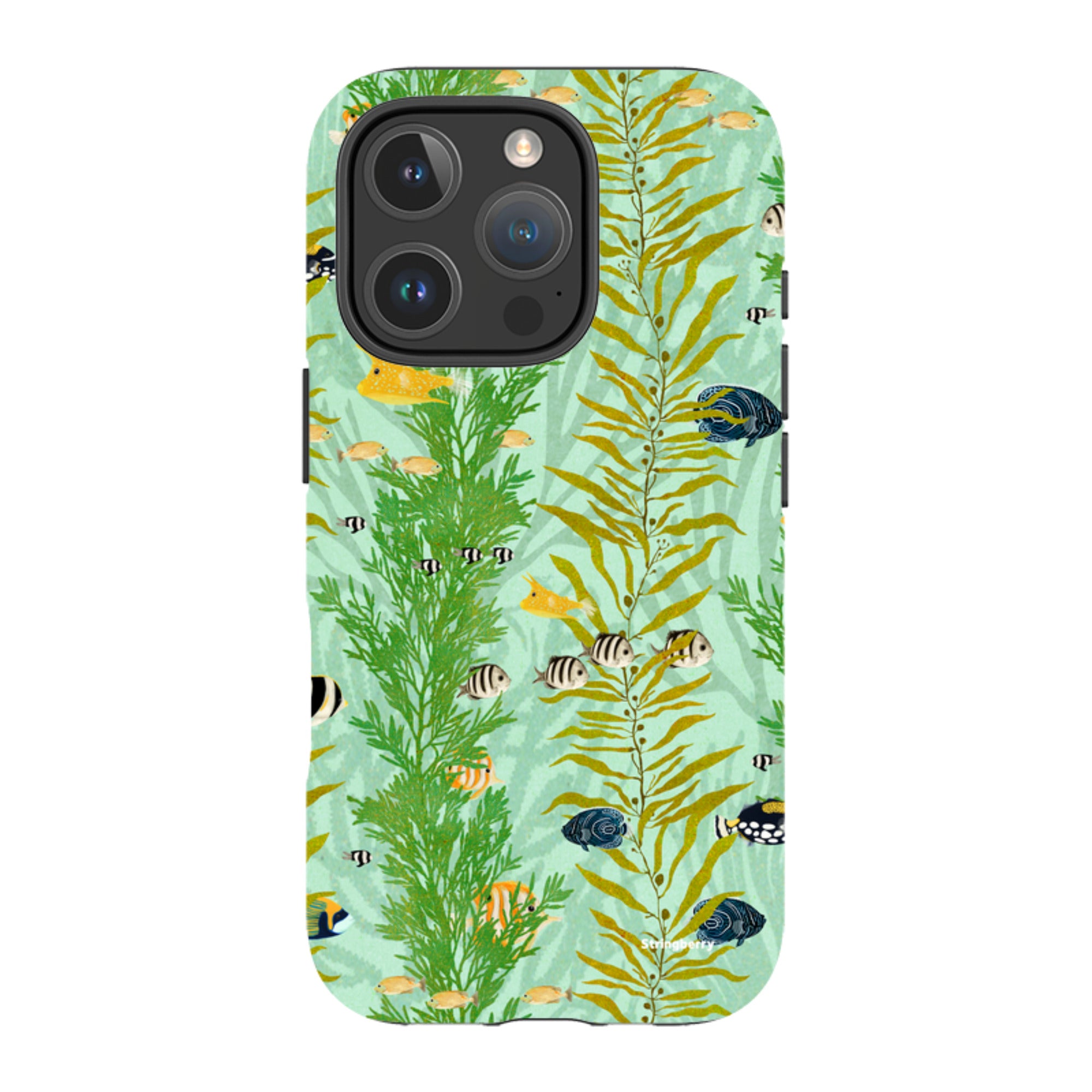 iPhone MagSafe Tough Case - Reef Stripe By Katherine Quinn