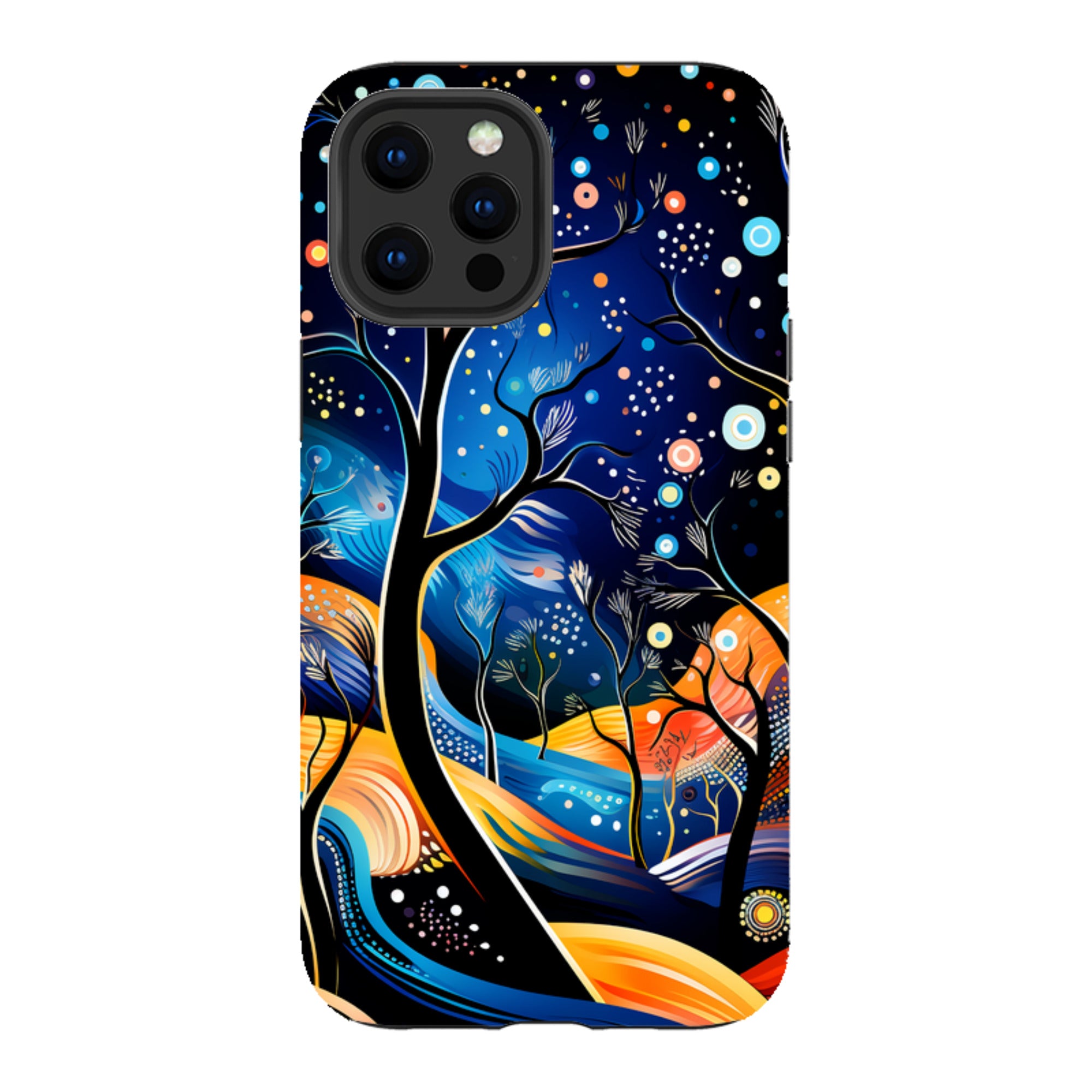 iPhone Tough Case -Rainbow Night Stars
