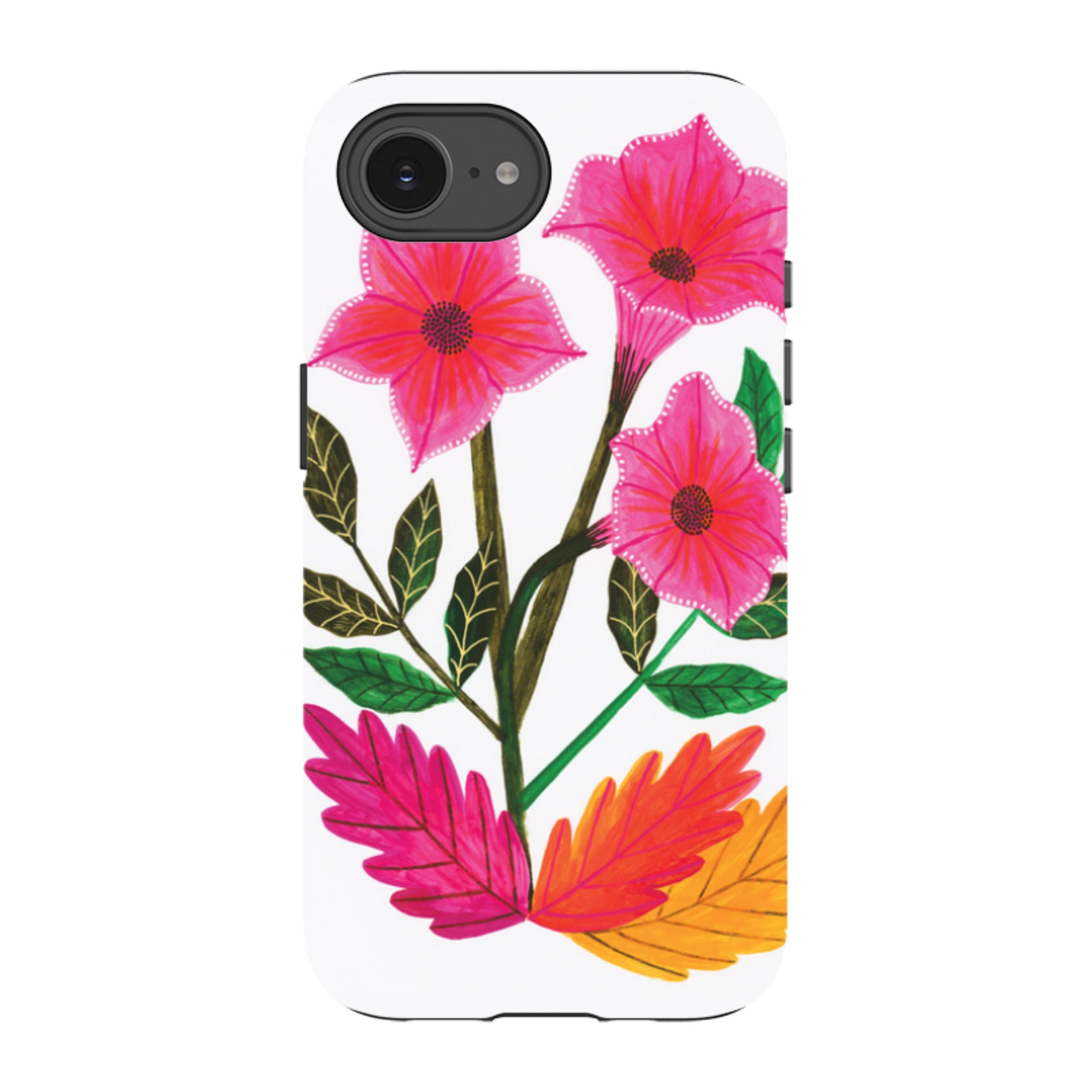 iPhone Tough Case - Trumpet Flowers By Lee Foster Wilson