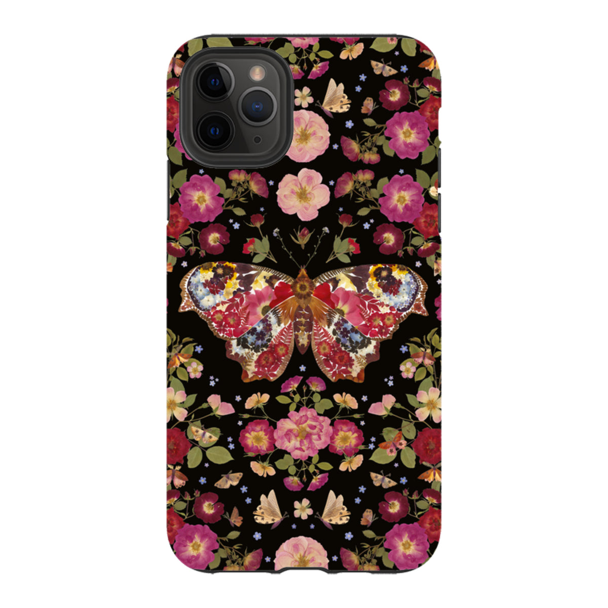 iPhone Tough Case - Midnight Butterfly By Helen Ahpornsiri