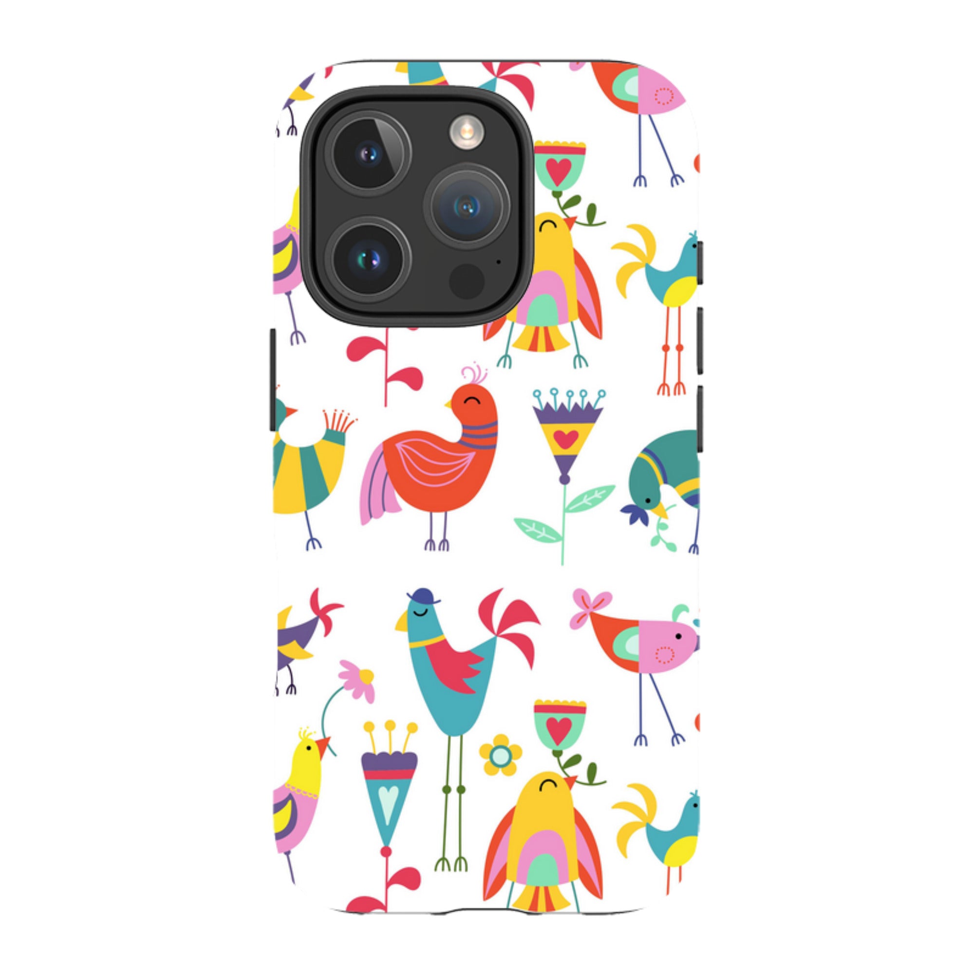 iPhone Tough Case - Folky Birds By Suzy Taylor