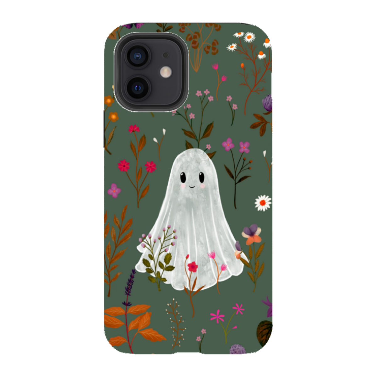 iPhone Tough Case - Ghost in the Garden - Pine Multi By Katherine Quinn