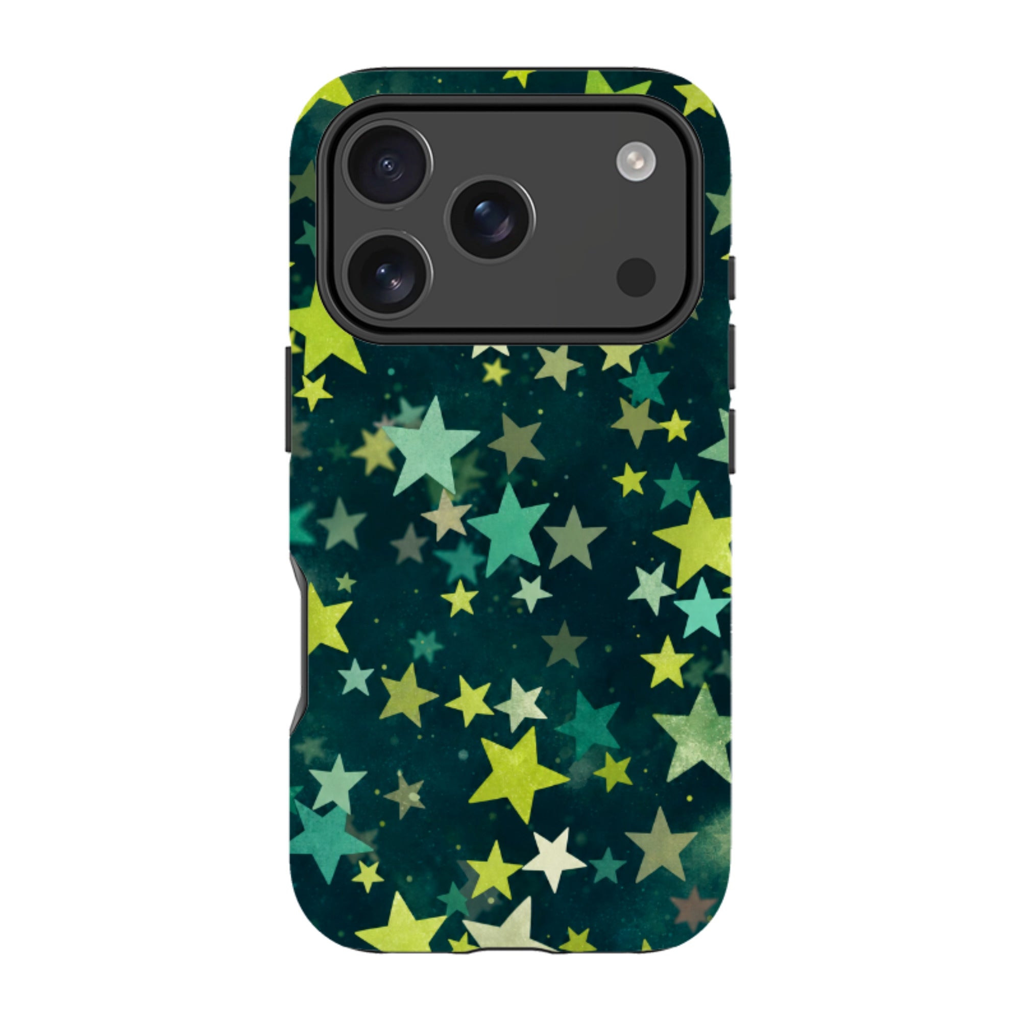 iPhone MagSafe Tough Case - Green Galaxy Star
