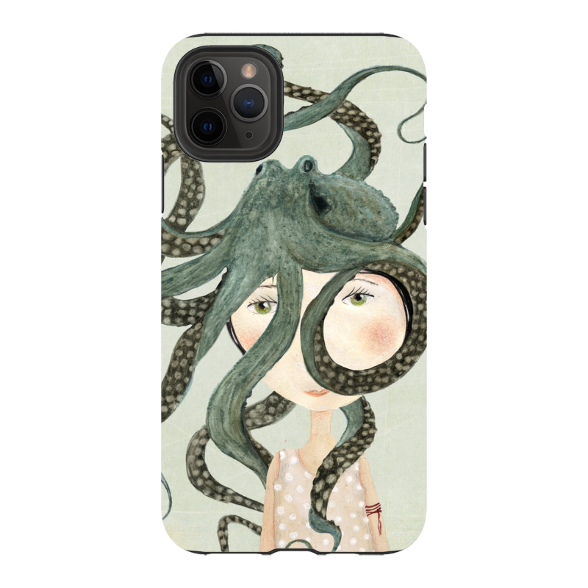 iPhone Tough Case - Octopus Girl By Katherine Quinn