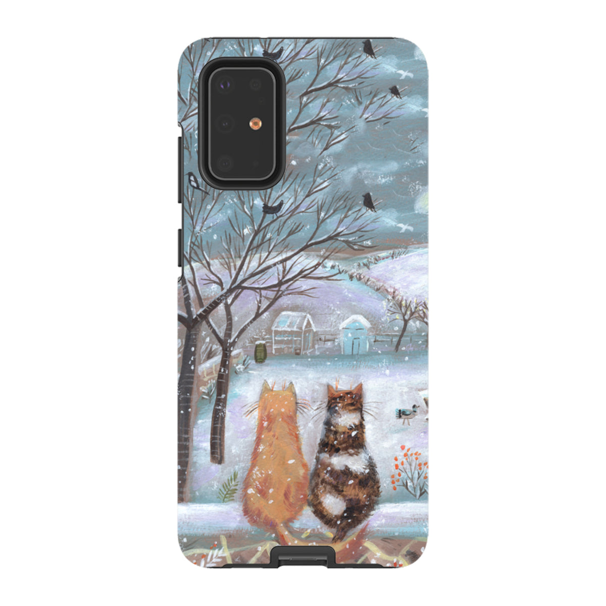 Samsung Tough Case - Winter Cottage Cats By Mary Stubberfield