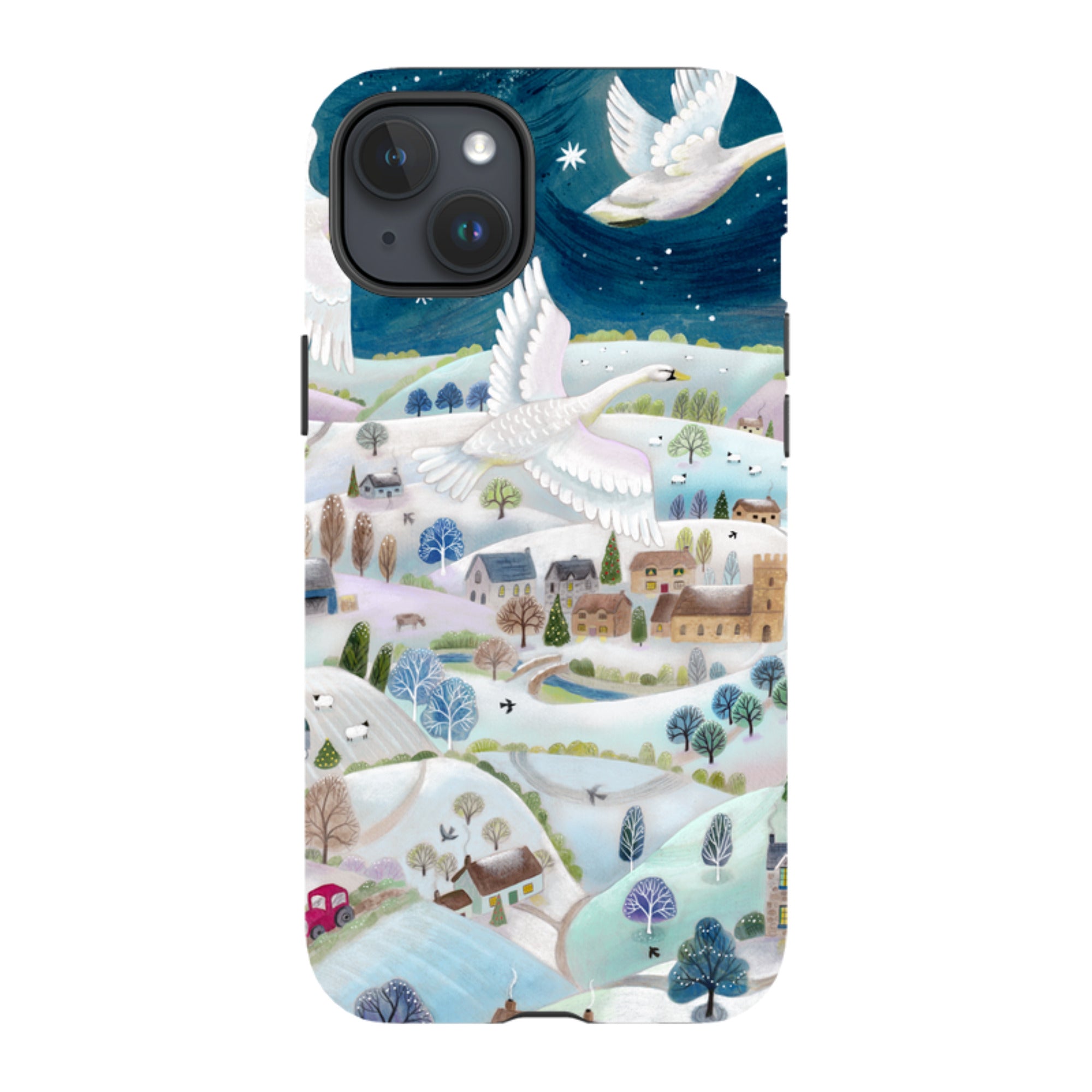 iPhone MagSafe Tough Case -  Winter Swans By Bex Parkin