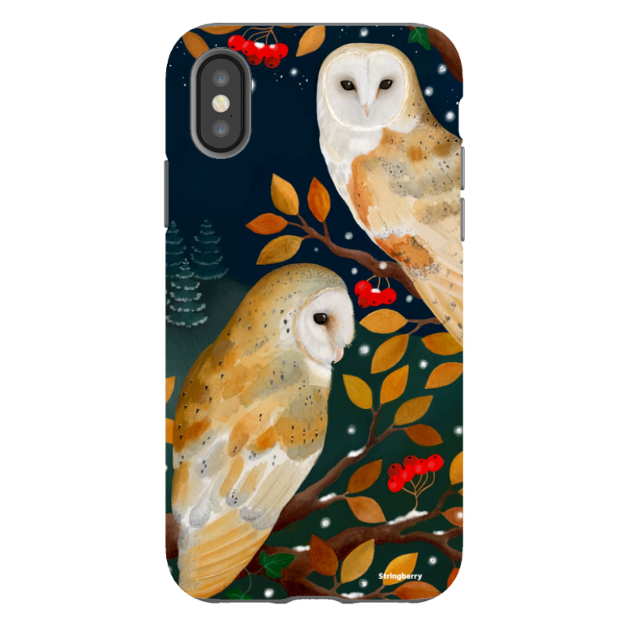 iPhone Tough Case - Autumn Owls By Bex Parkin