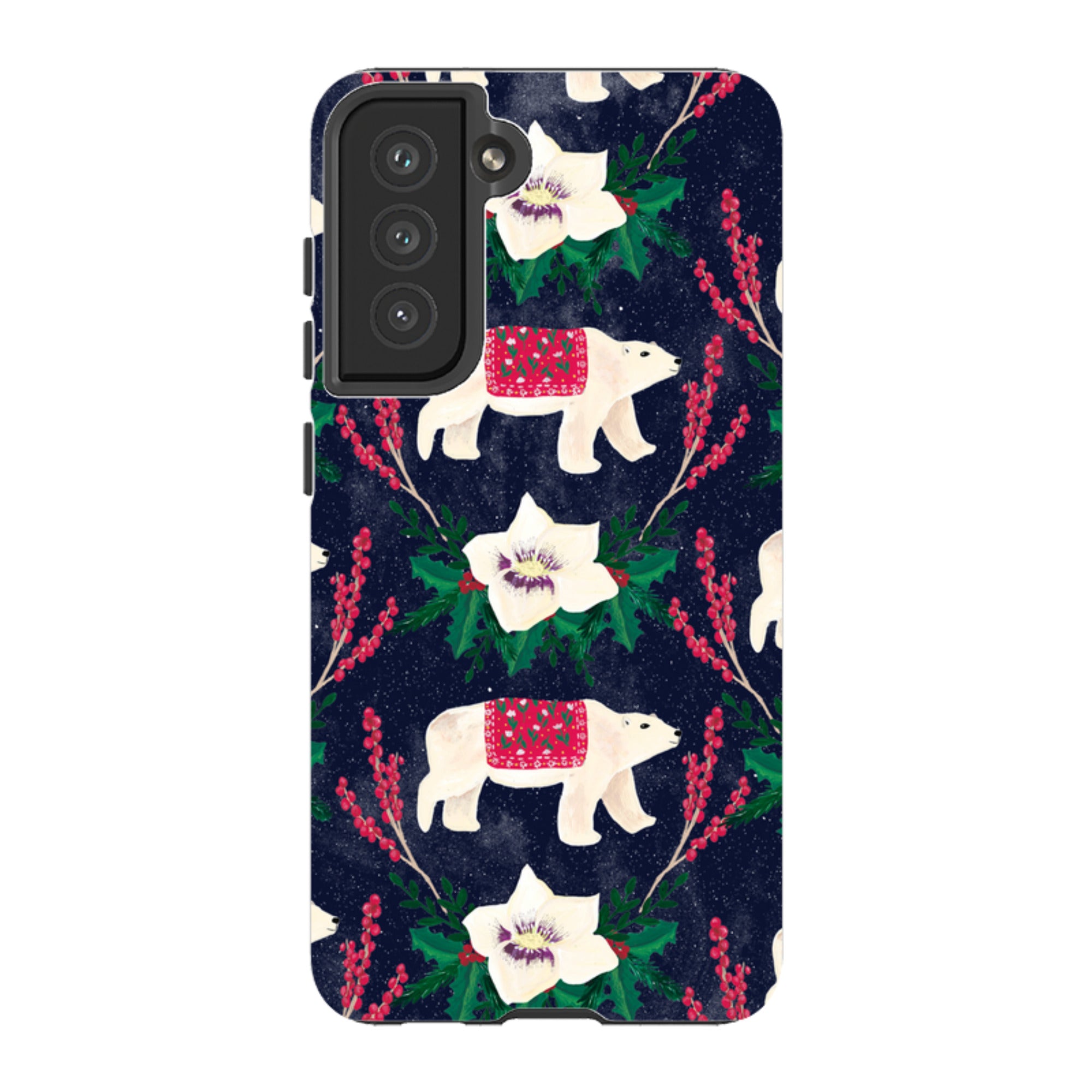 Samsung Tough Case - Midnight Polar Bears By Abby Jacobs