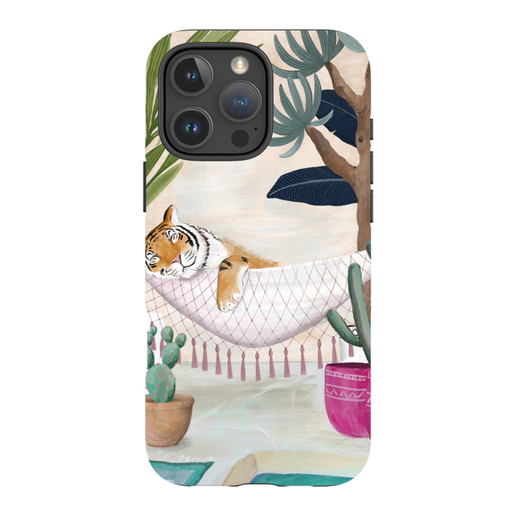 iPhone Tough Case - Tiger Hammock By Bex Parkin