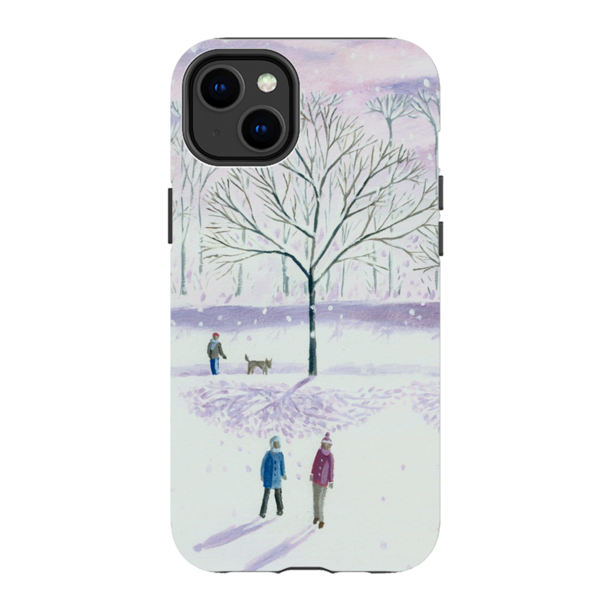 iPhone Tough Case - Xmas Park By Mary Stubberfield
