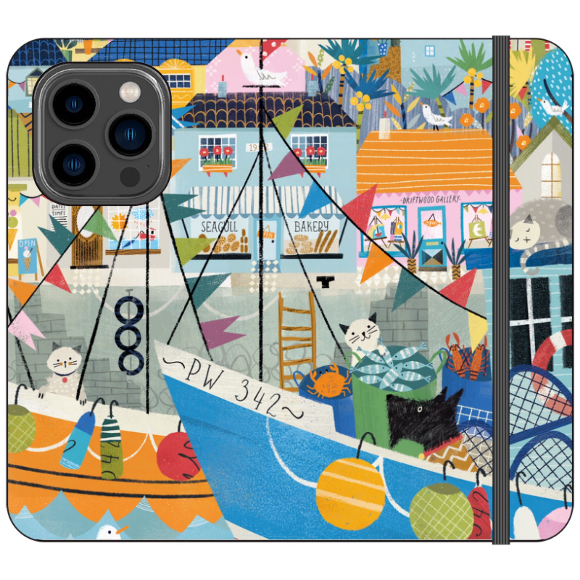 Night Harbour Wallet Case By Ali Brookes