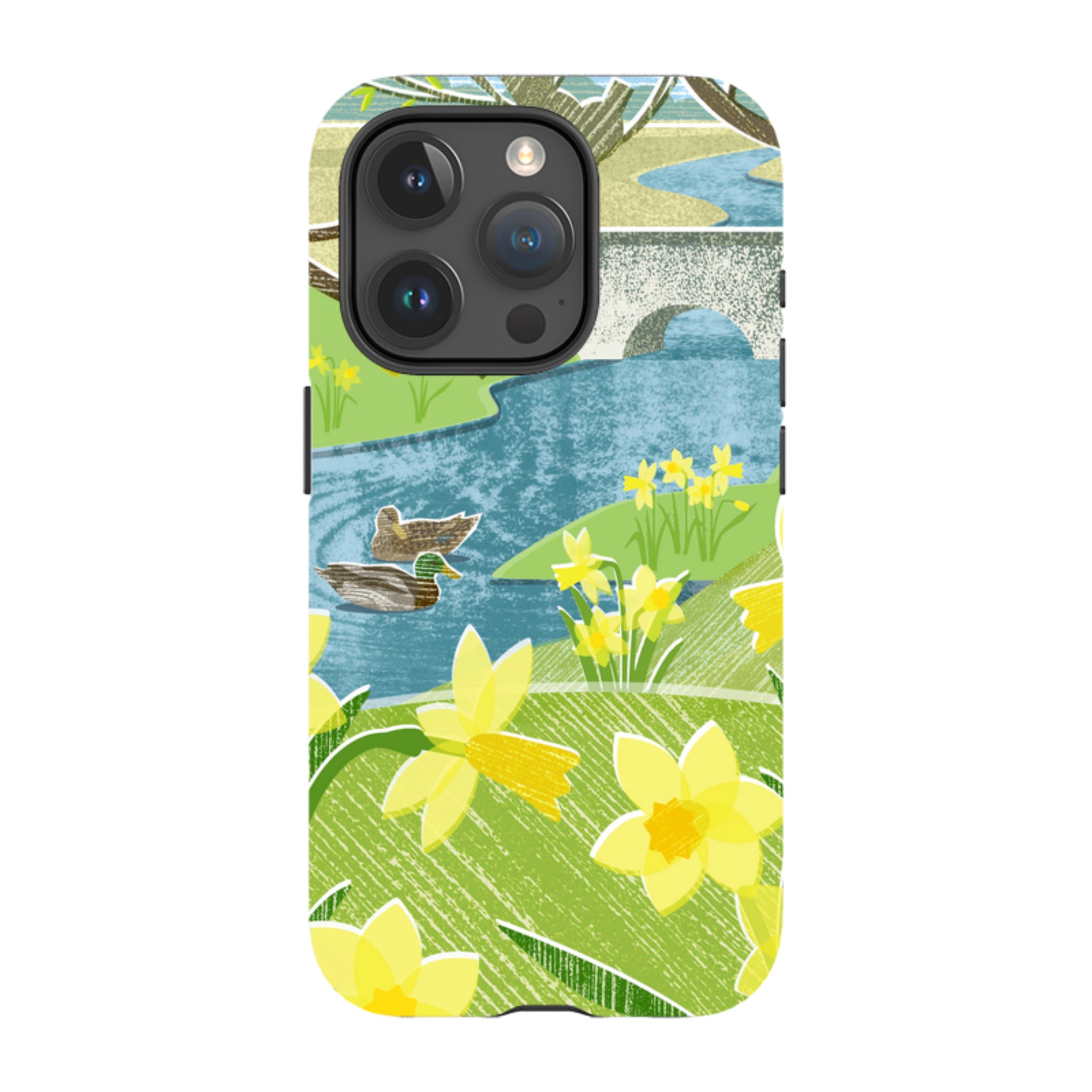 iPhone Tough Case - Daffs And Ducks By Liane Payne