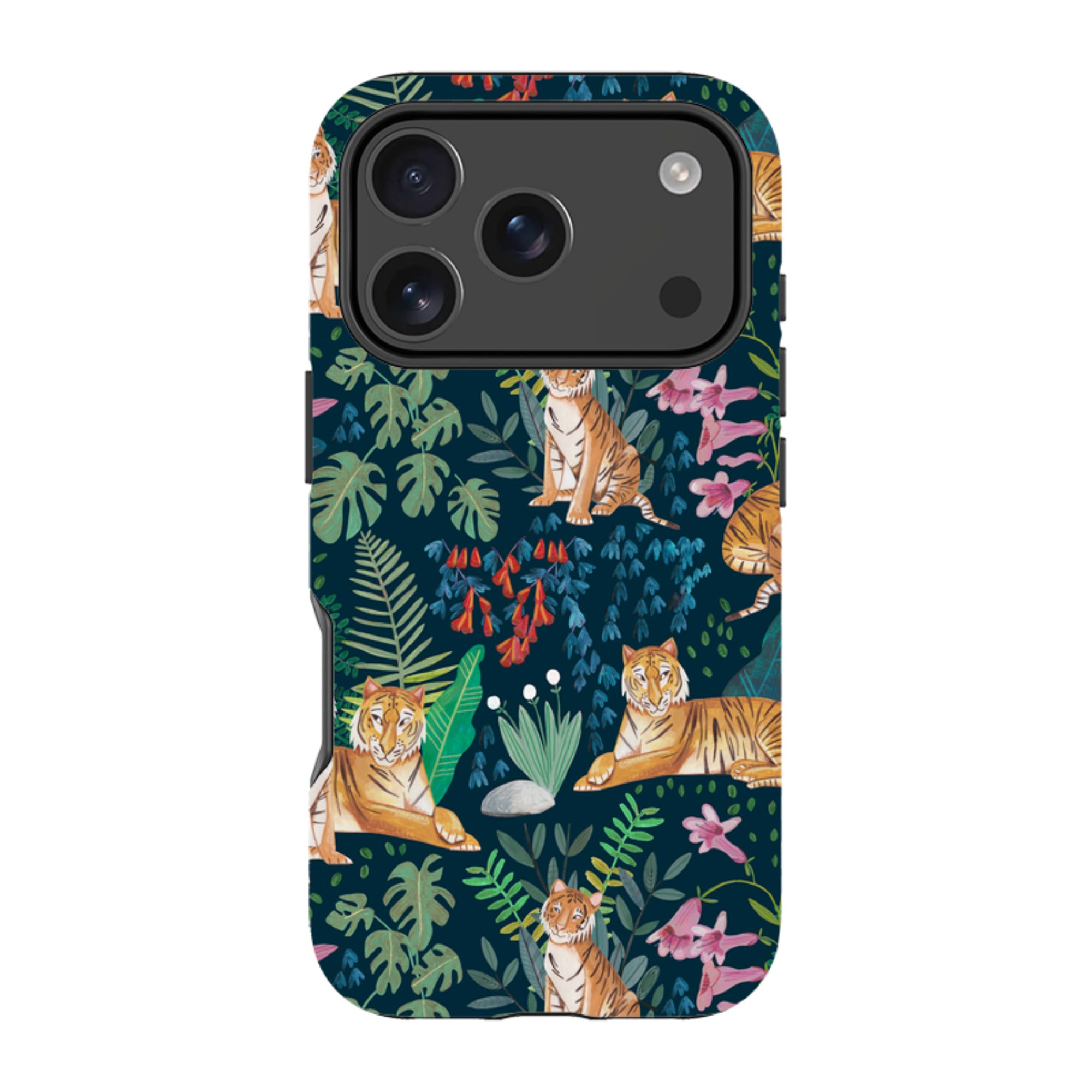 iPhone MagSafe Tough Case -  Tiger Pattern II By Caroline Bonne Muller