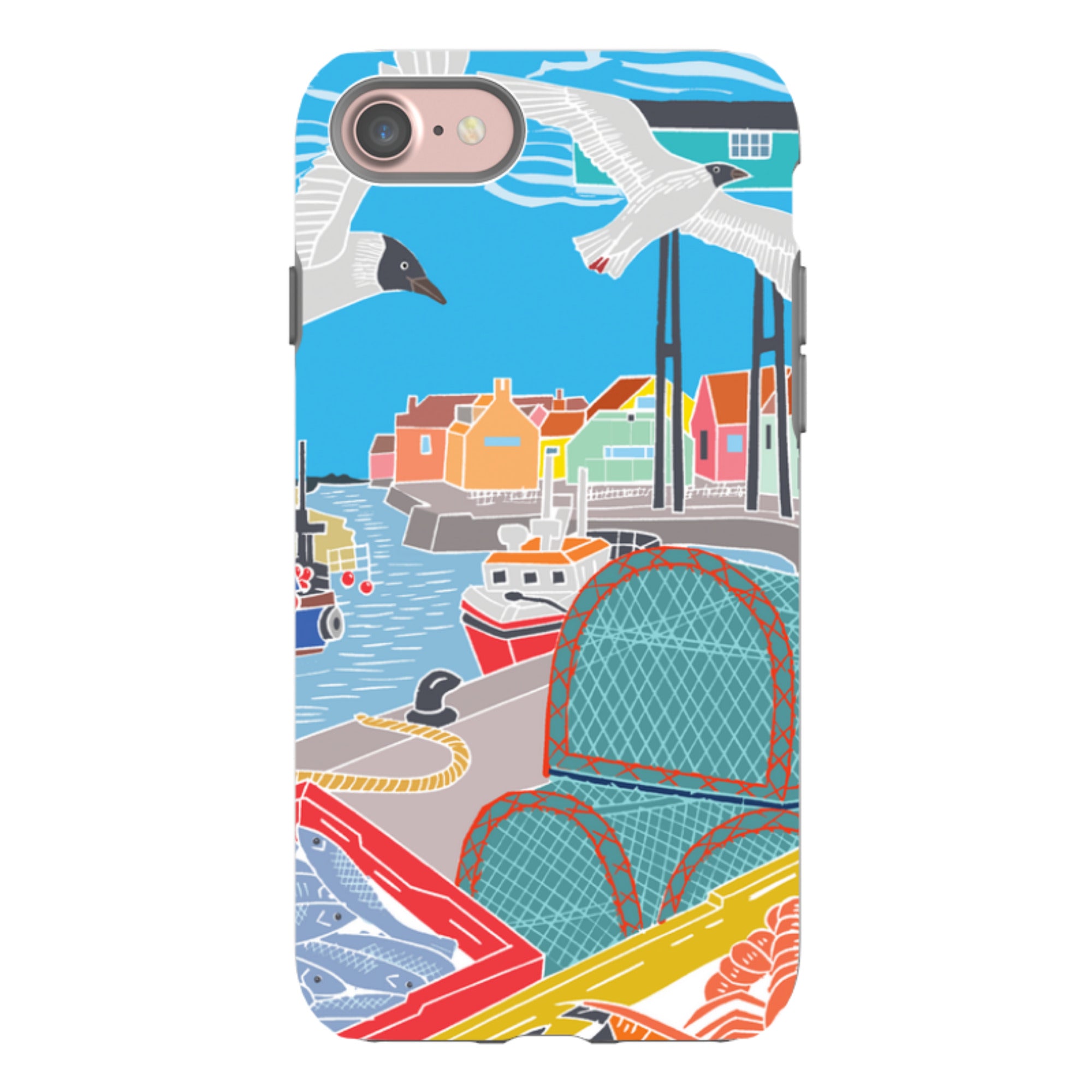 iPhone Tough Case - Bright Houses By Kate Heiss