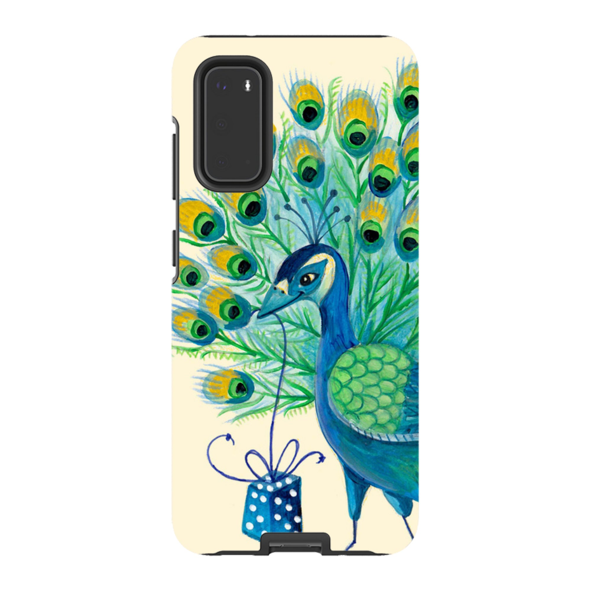 Samsung Tough Case - Peacock Present By Caroline Bonne Muller