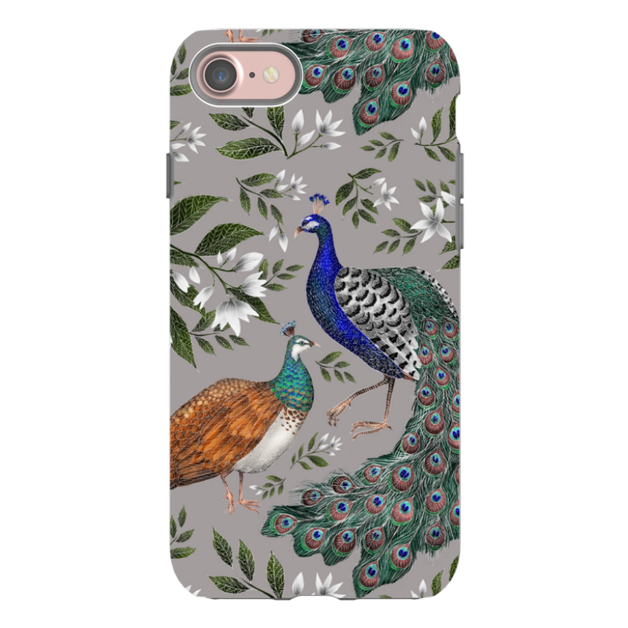 iPhone Tough Case - Peahen And Peacock By Catherine Rowe