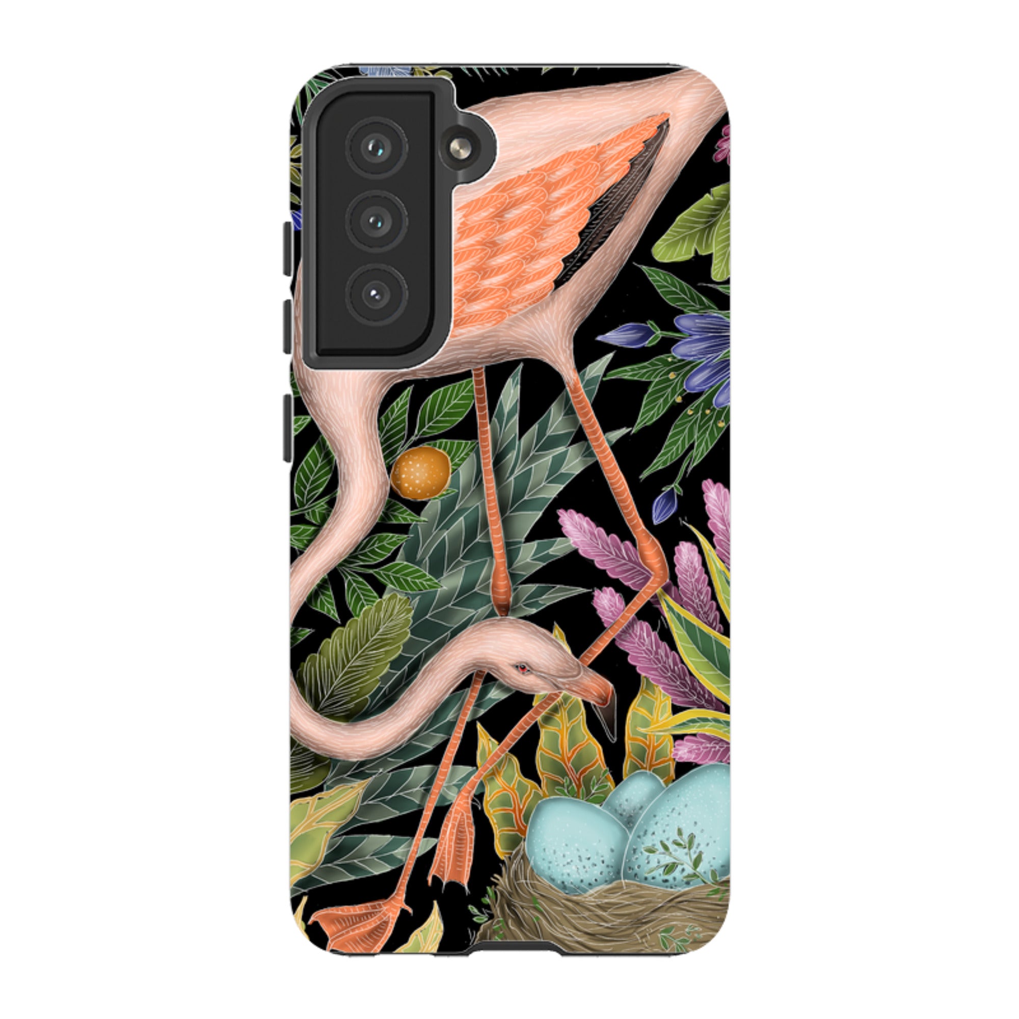 Samsung Tough Case - Flamingo By Catherine Rowe