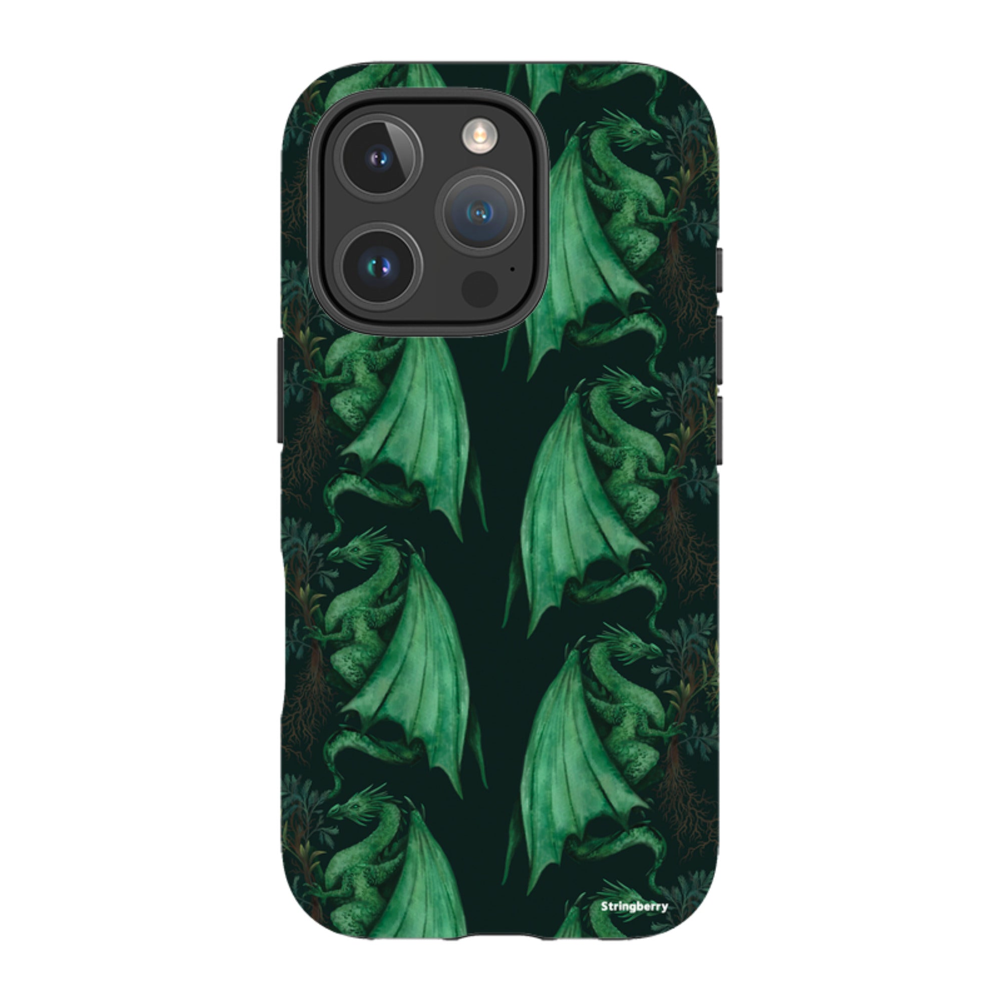 iPhone MagSafe Tough Case -  Arbor Dragon Pattern By Anna Stead