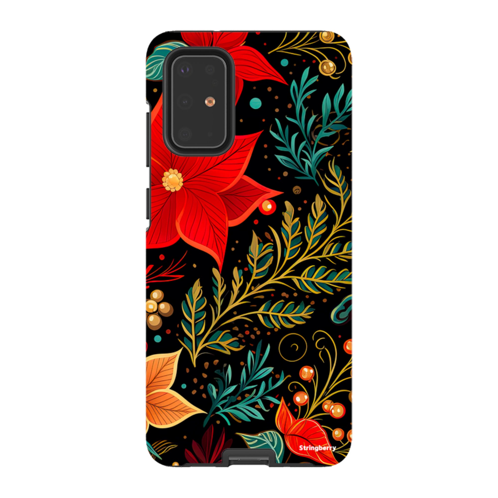Samsung Tough Case -Red Winter Floral II