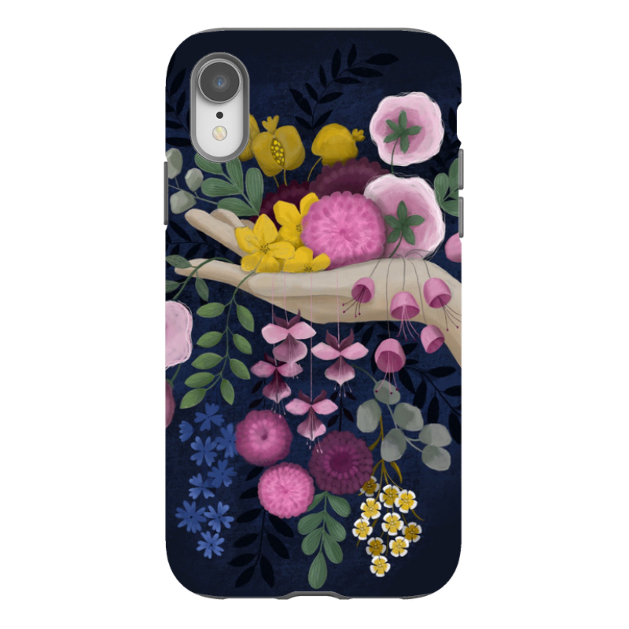 iPhone Tough Case - Flower Hand By Bex Parkin