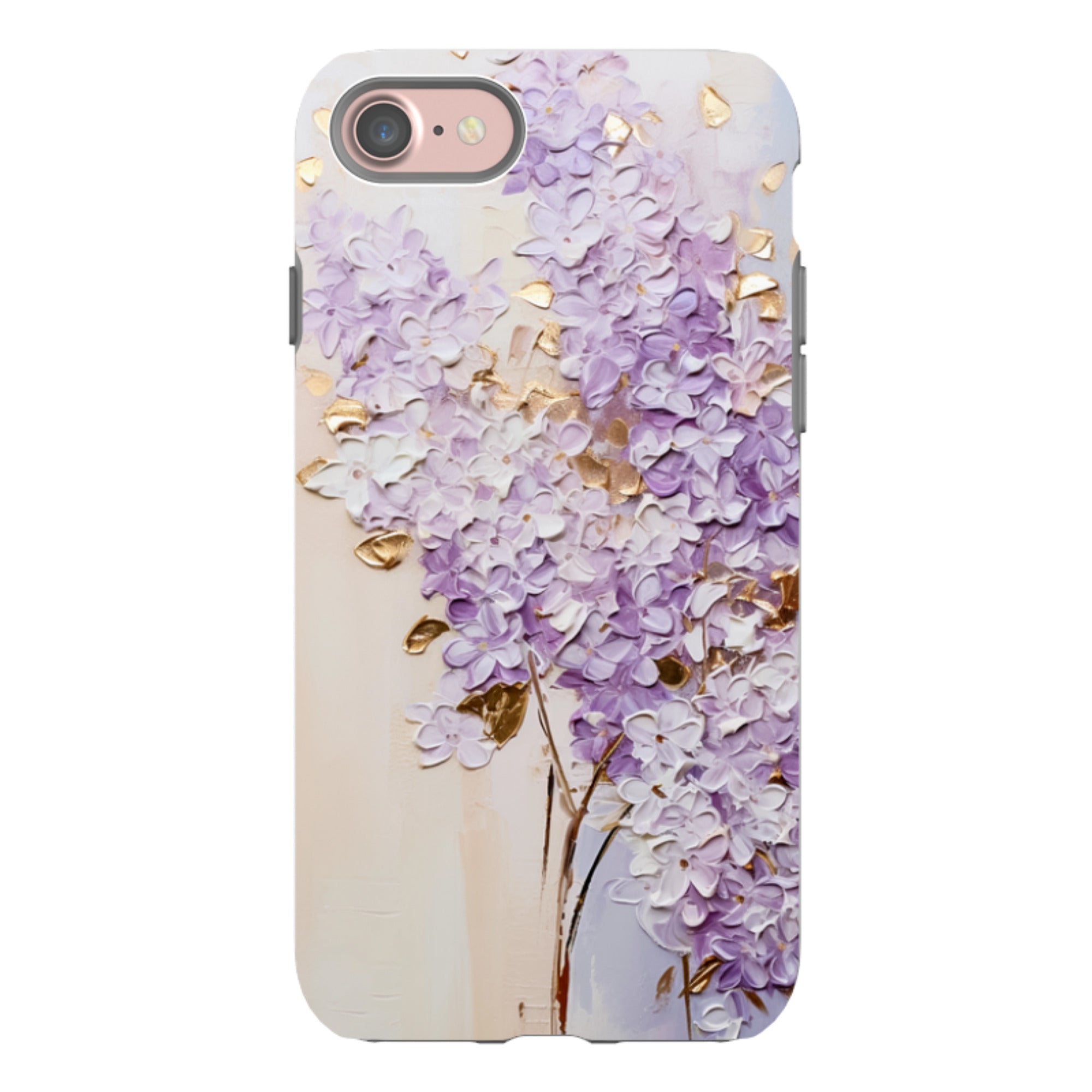 iPhone Tough Case - Purple Floral