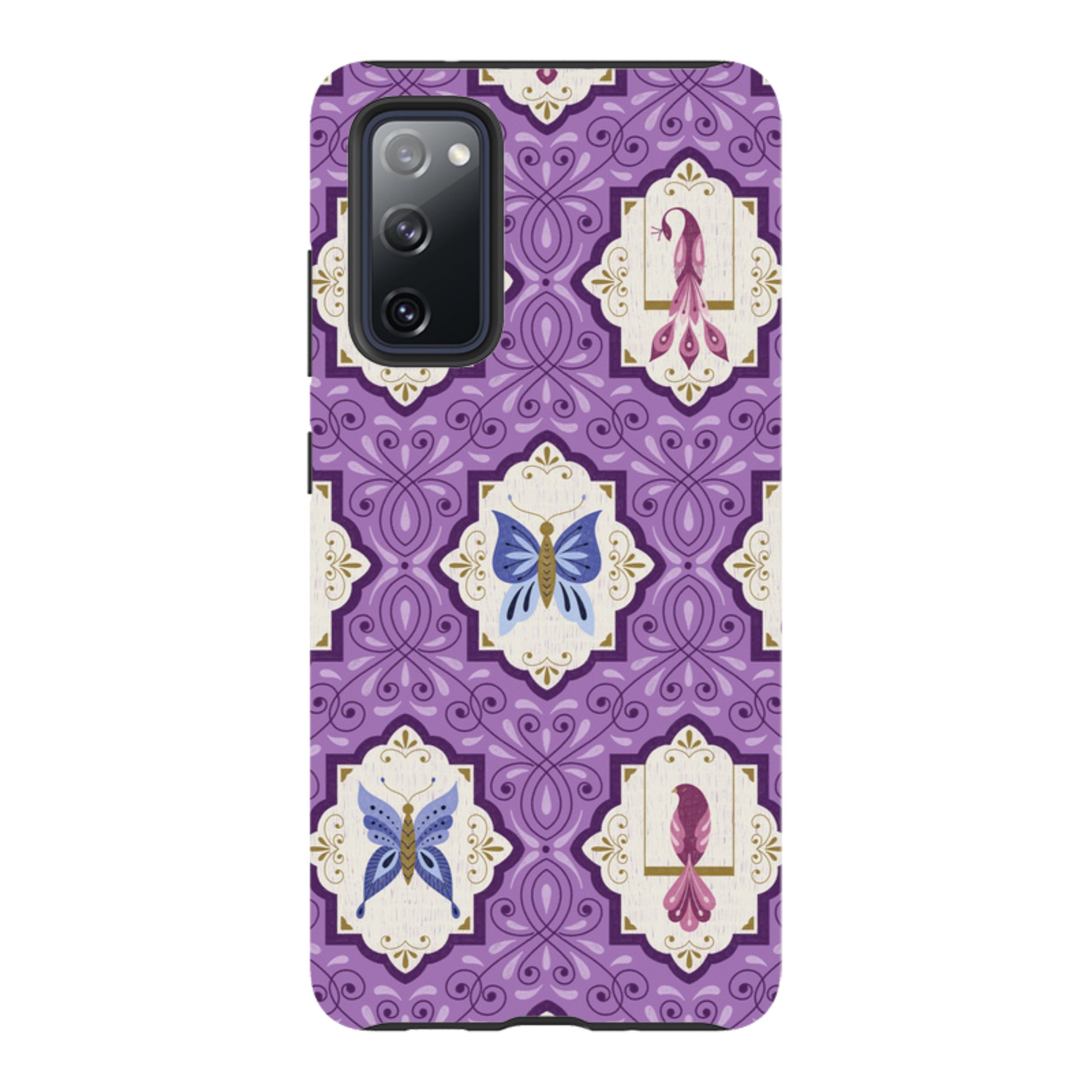 Samsung Tough Case - Wingframes Med Purple By Jenny Zemanek