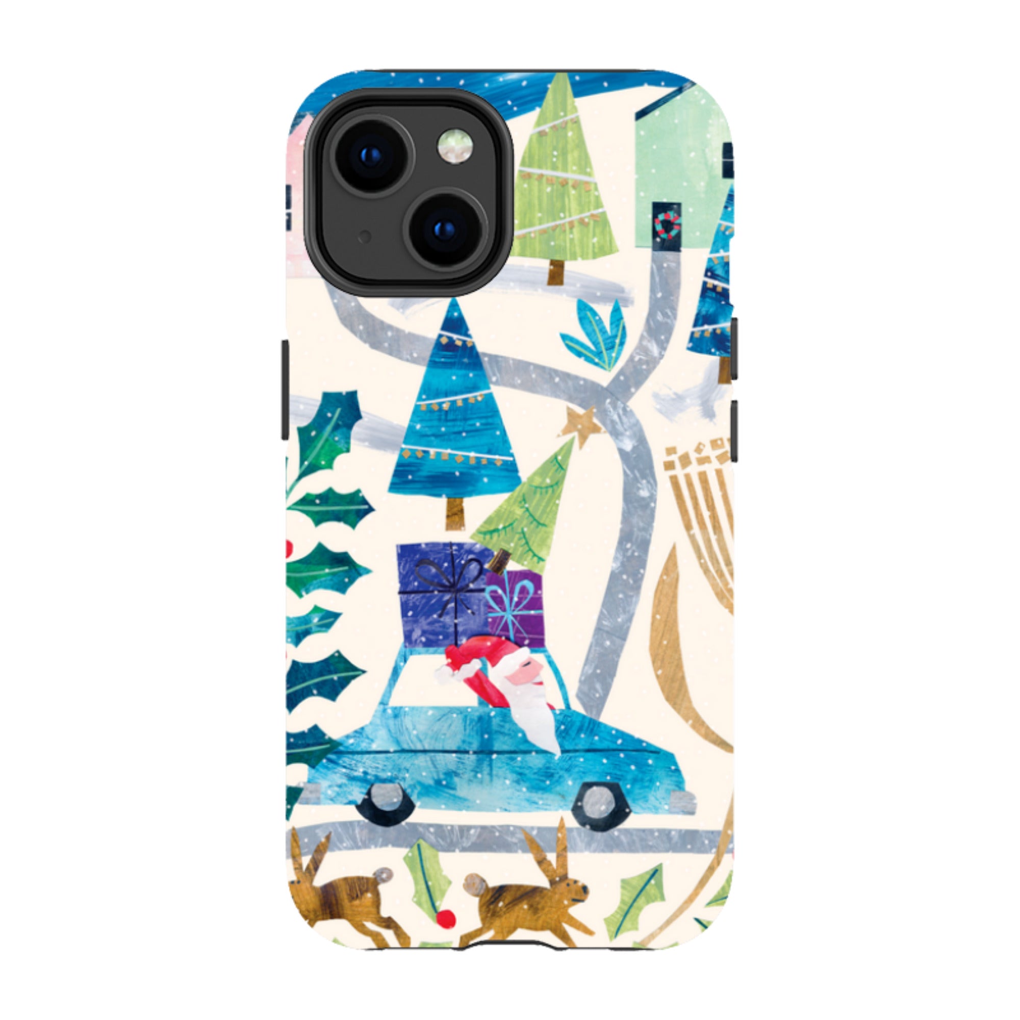 iPhone MagSafe Tough Case - Santa Driving Home By Tracey English