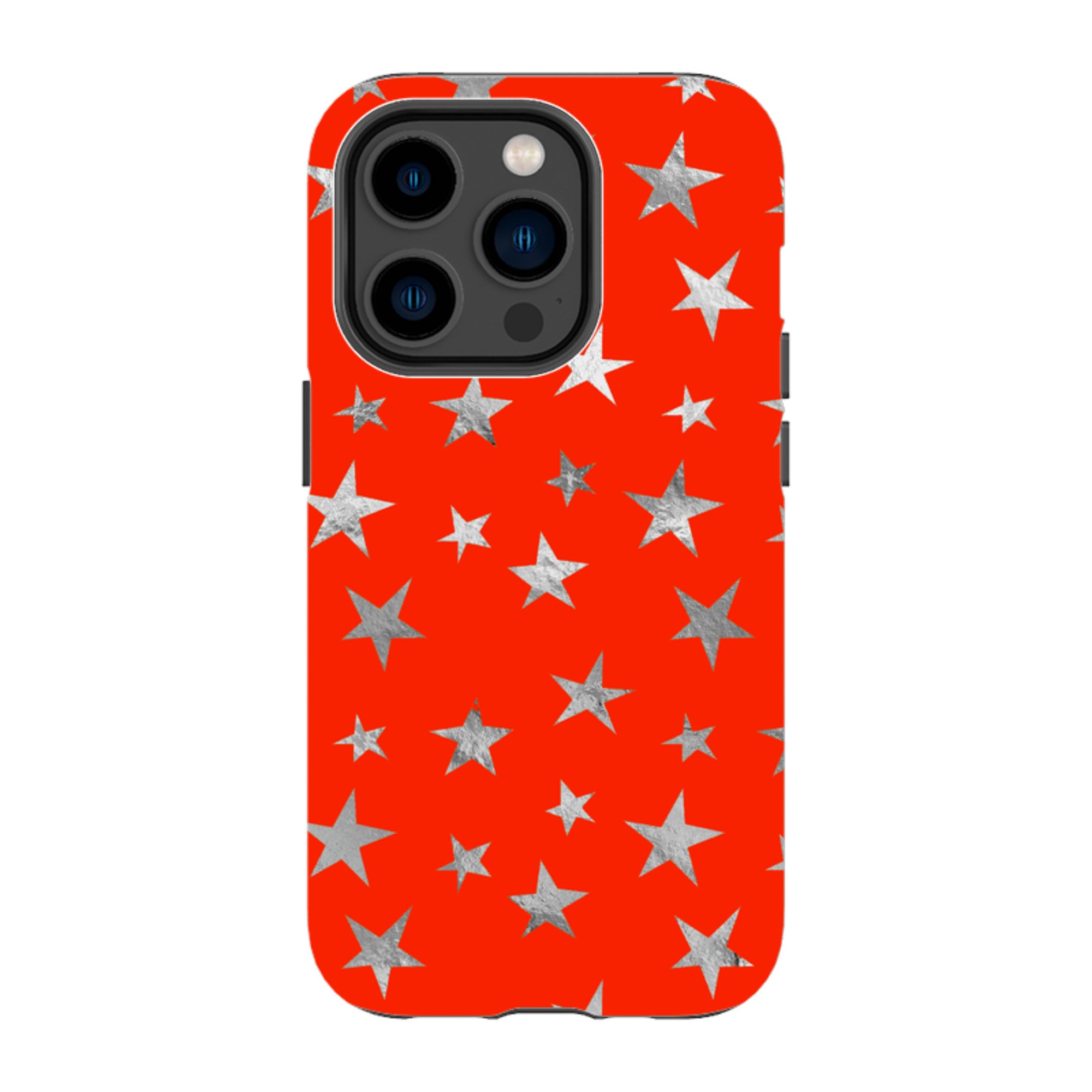 iPhone MagSafe Tough Case - Red and Silver Stars
