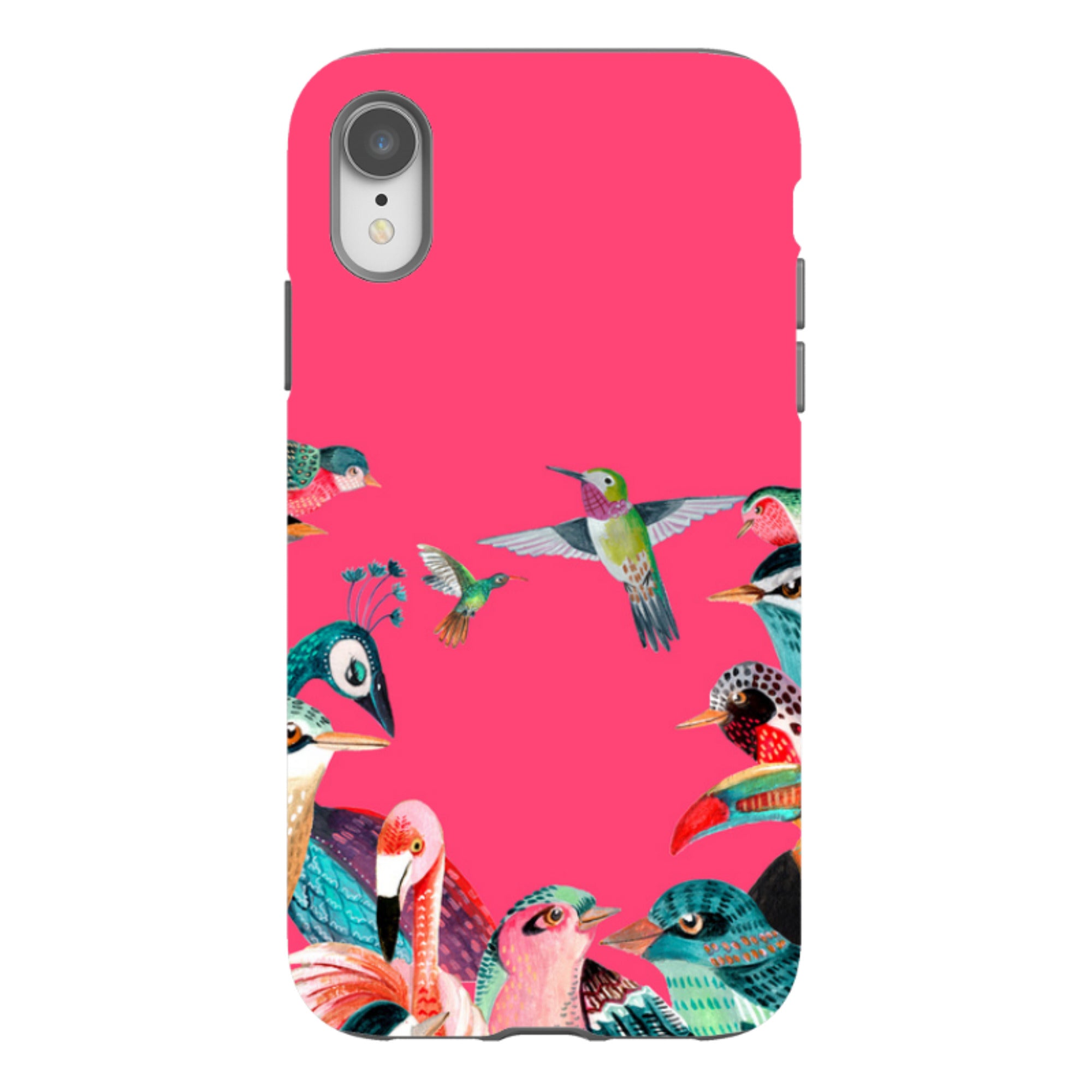 iPhone Tough Case - Pink Birds By Caroline Bonne Muller