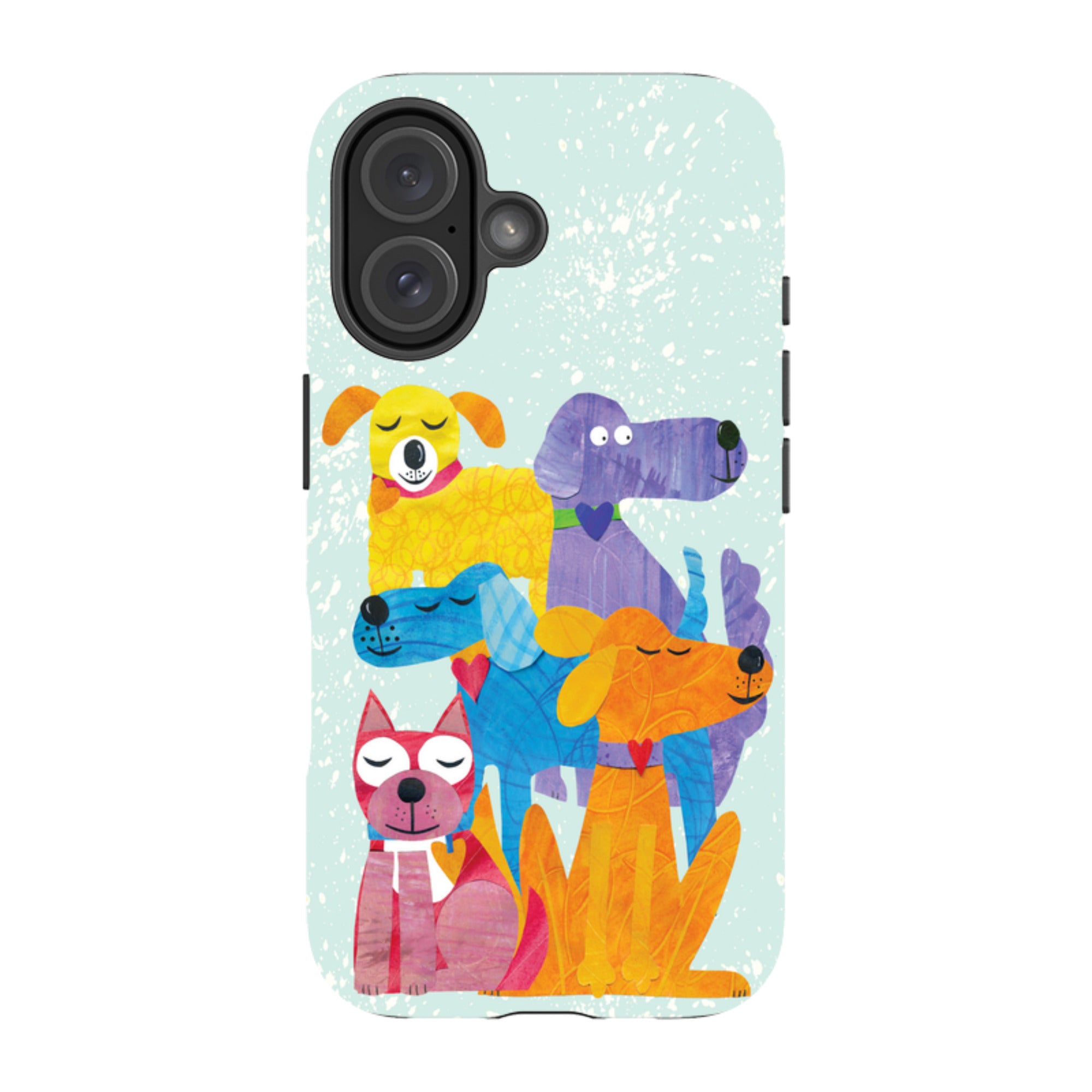 iPhone Tough Case - Patch Work Pups By Tracey English