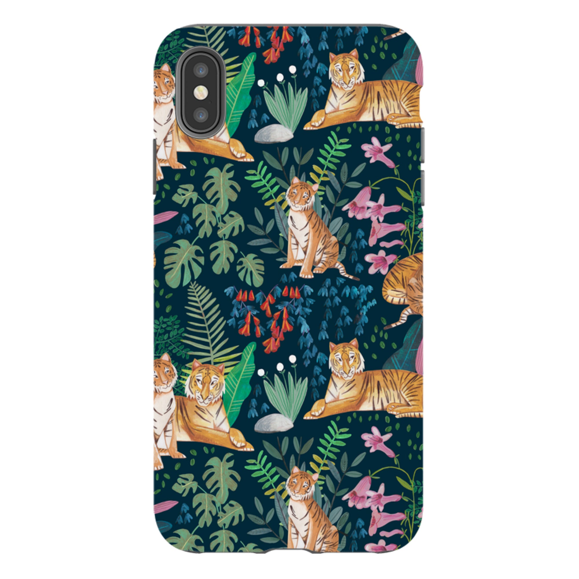 iPhone Tough Case - Tiger Pattern II By Caroline Bonne Muller
