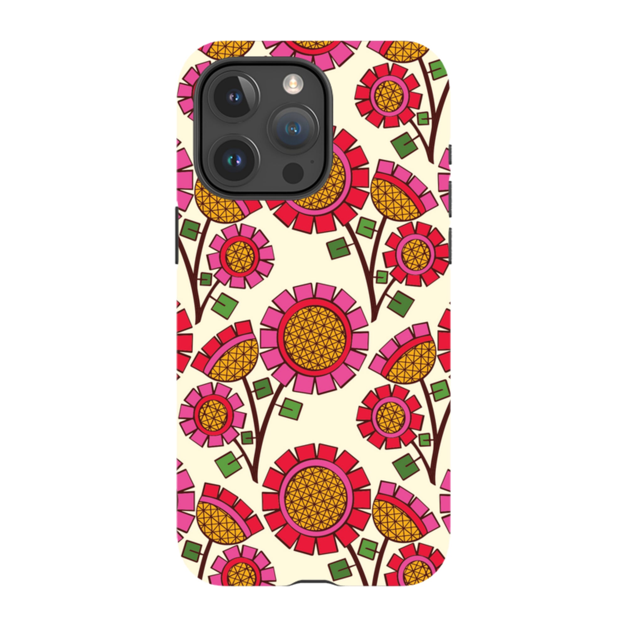 iPhone Tough Case - Pop Flower By Amelia Bowman