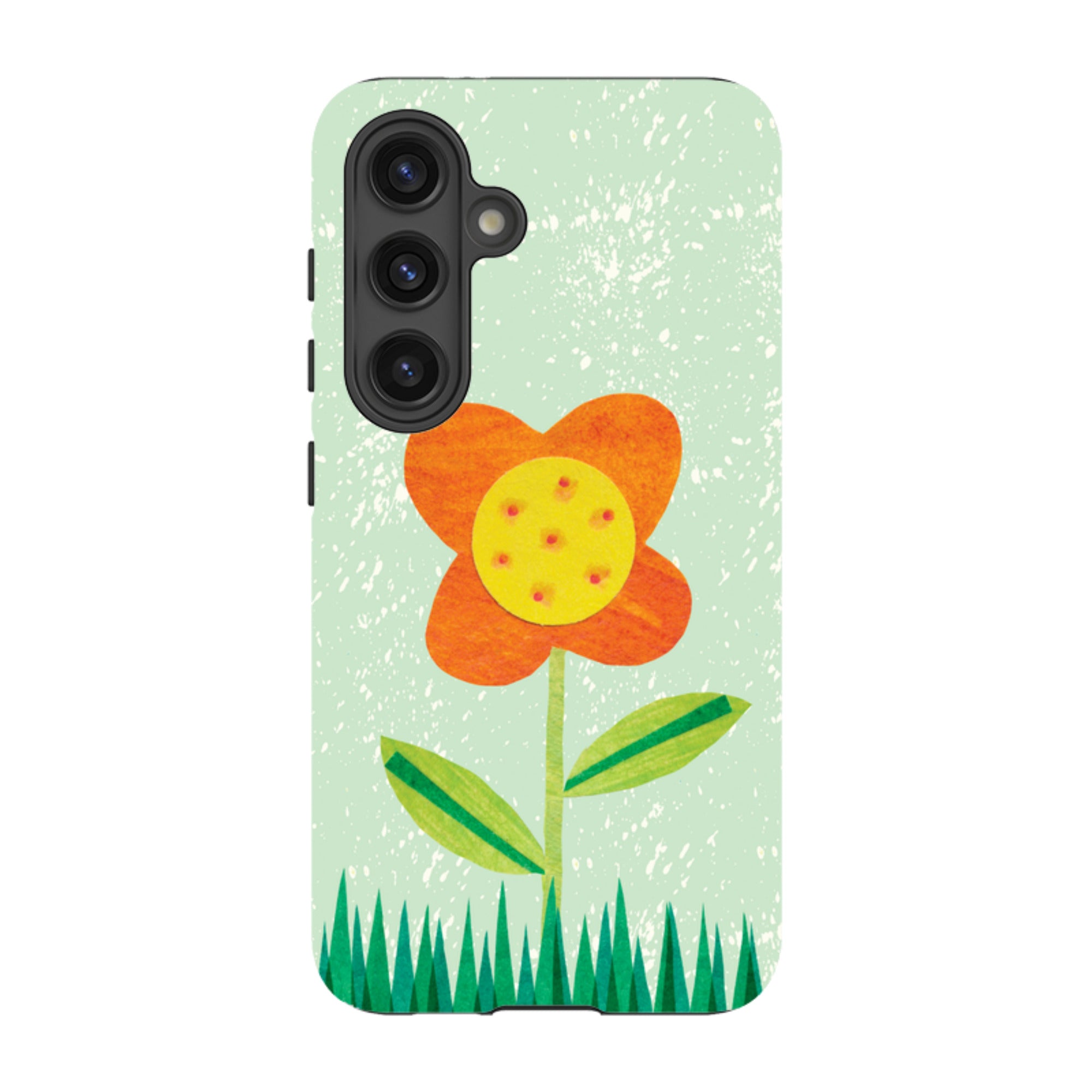 Samsung Tough Case - Orange Flower By Tracey English