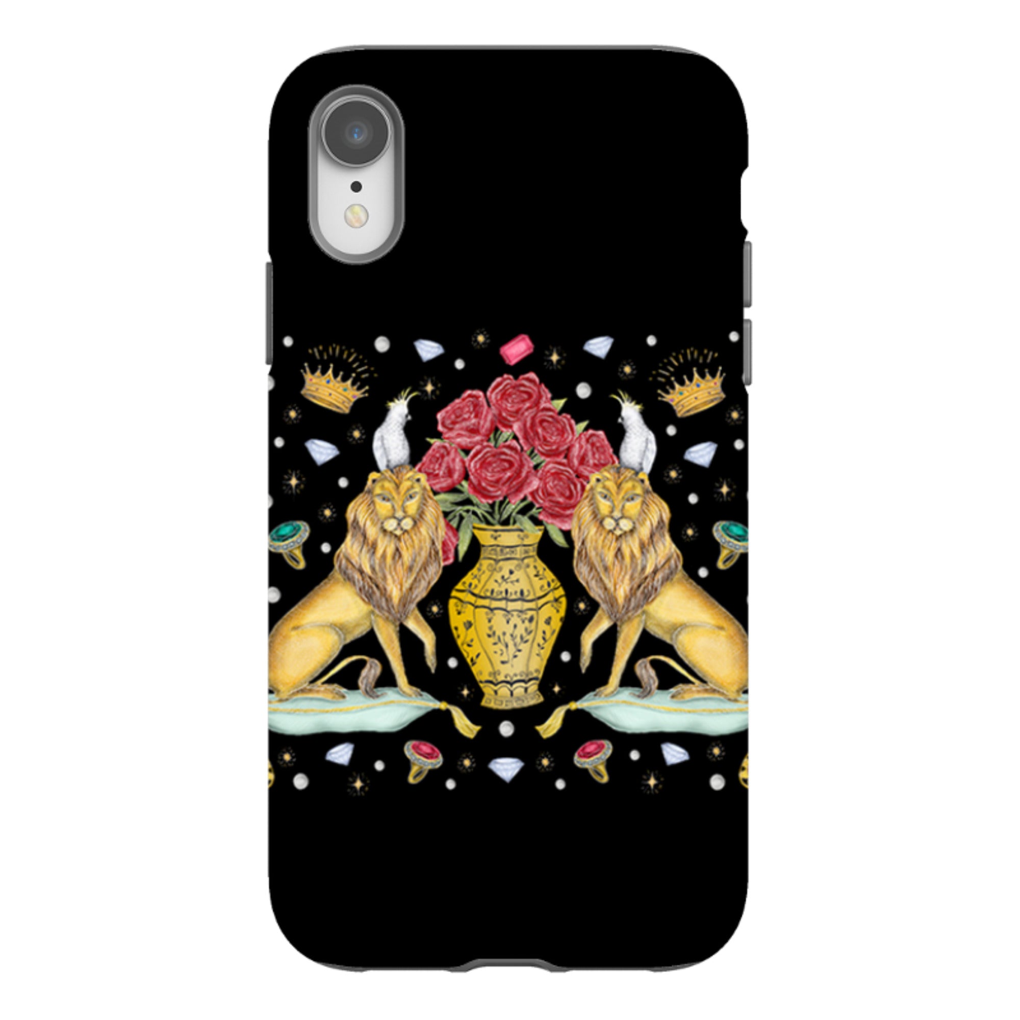 iPhone Tough Case - Lion And Vase By Catherine Rowe