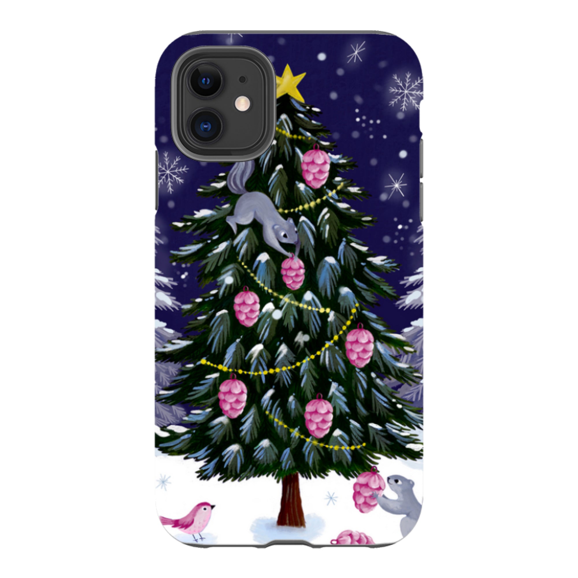 iPhone Tough Case - Squirrel Tree By Bex Parkin
