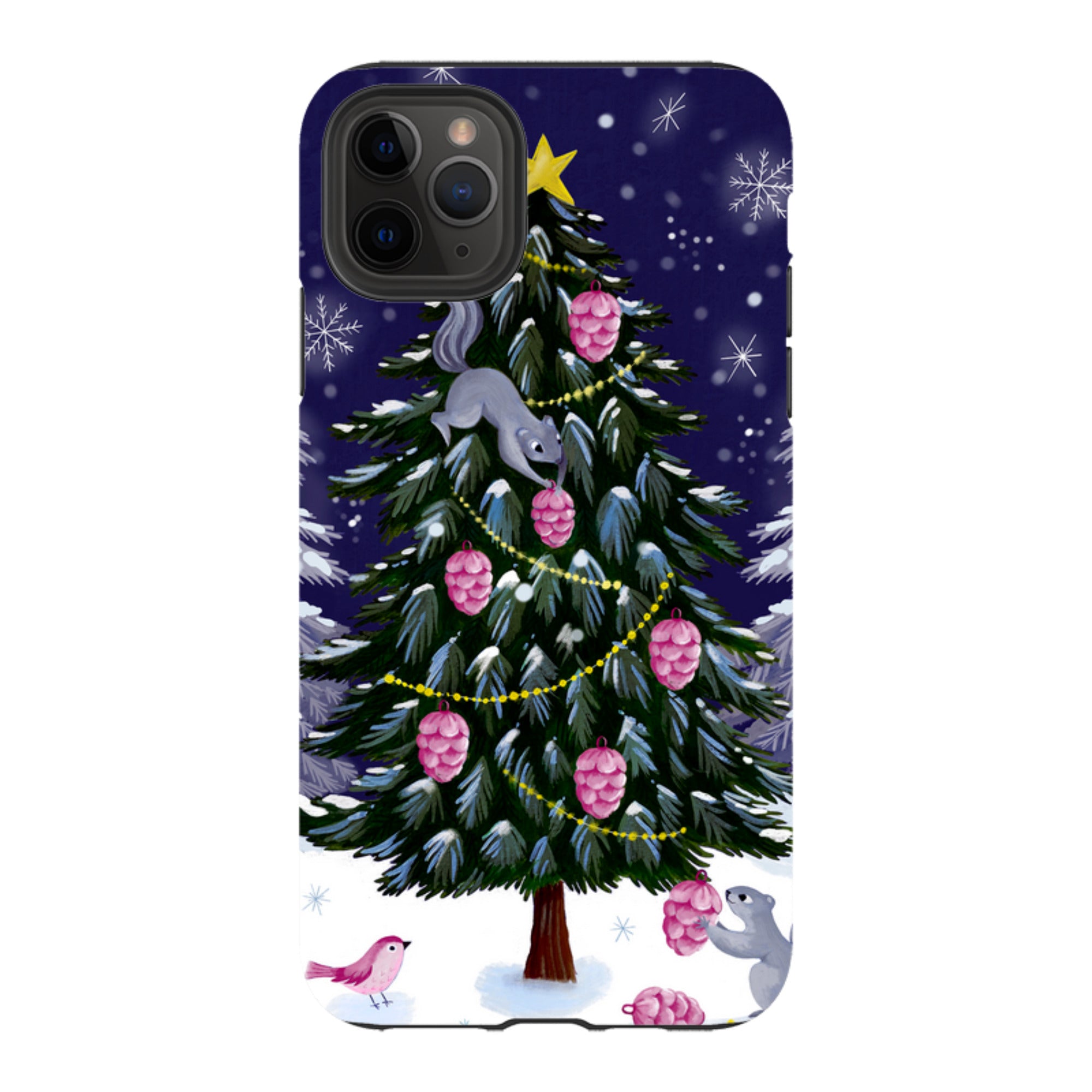 iPhone Tough Case - Squirrel Tree By Bex Parkin