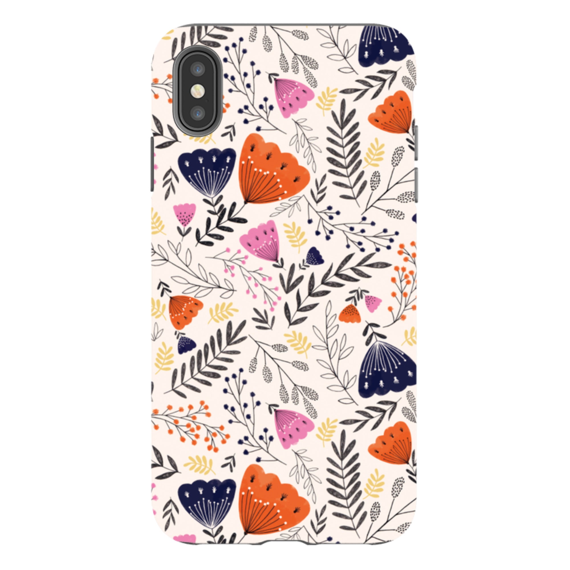 iPhone Tough Case - Pink Floral By Jade Mosinski