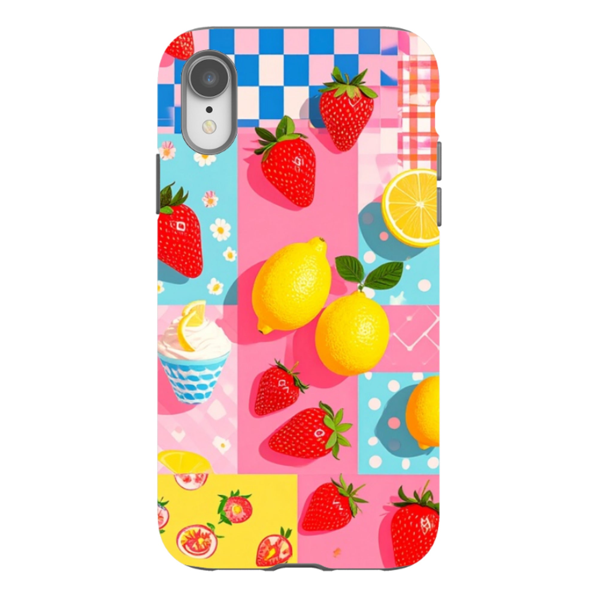 iPhone Tough Case - Lemon Strawberry Ice Cream