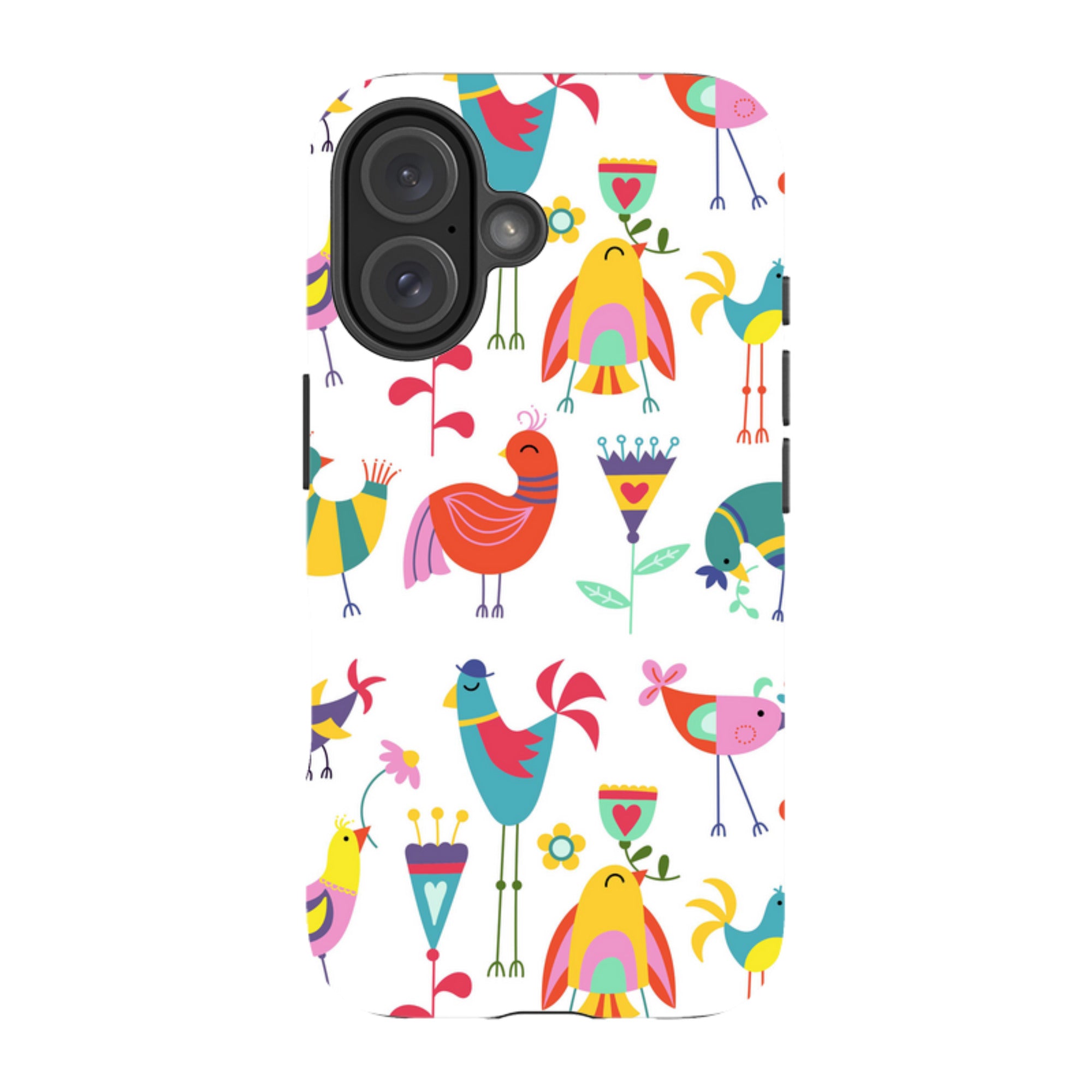 iPhone Tough Case - Folky Birds By Suzy Taylor