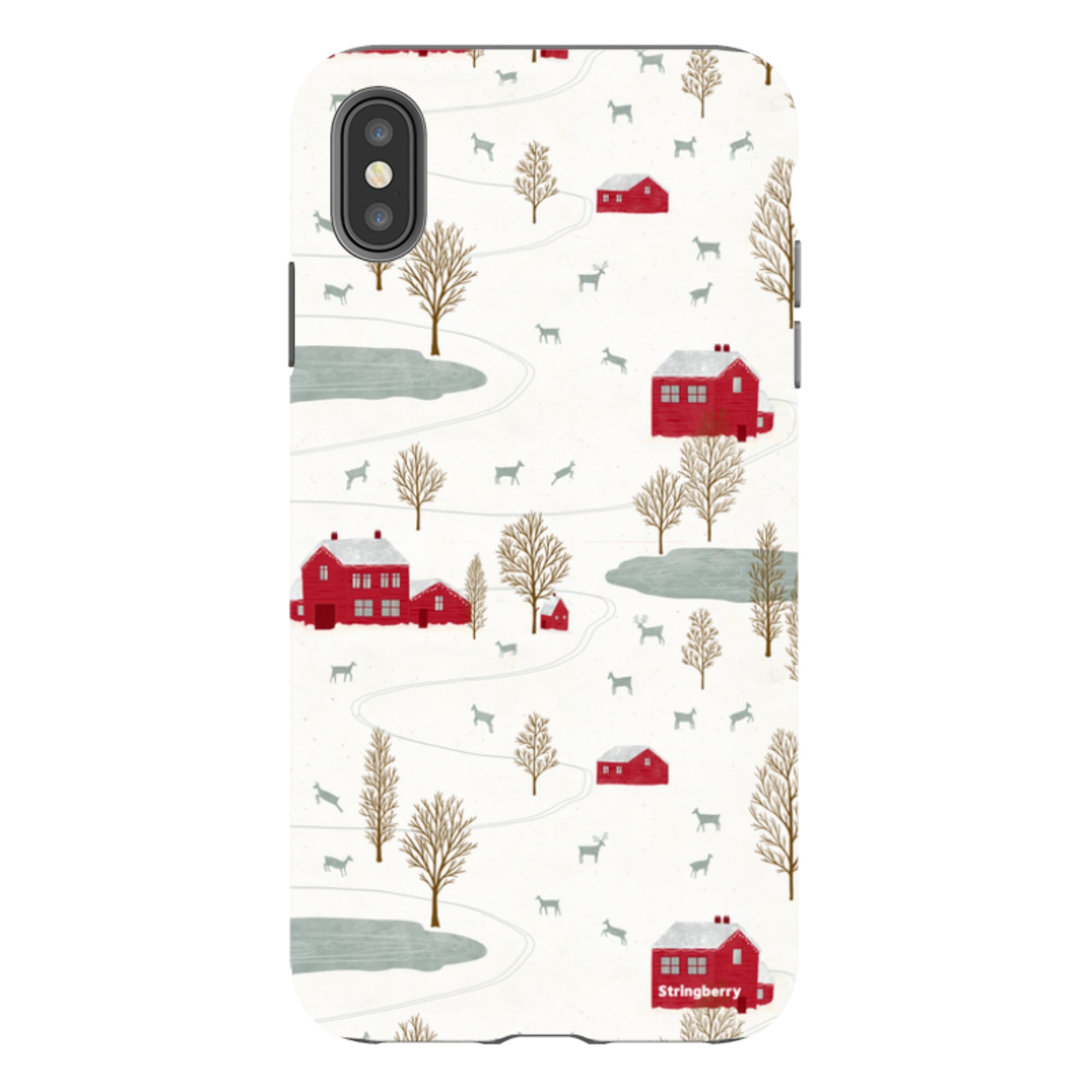 iPhone Tough Case - Winter Landscape II By Katherine Quinn