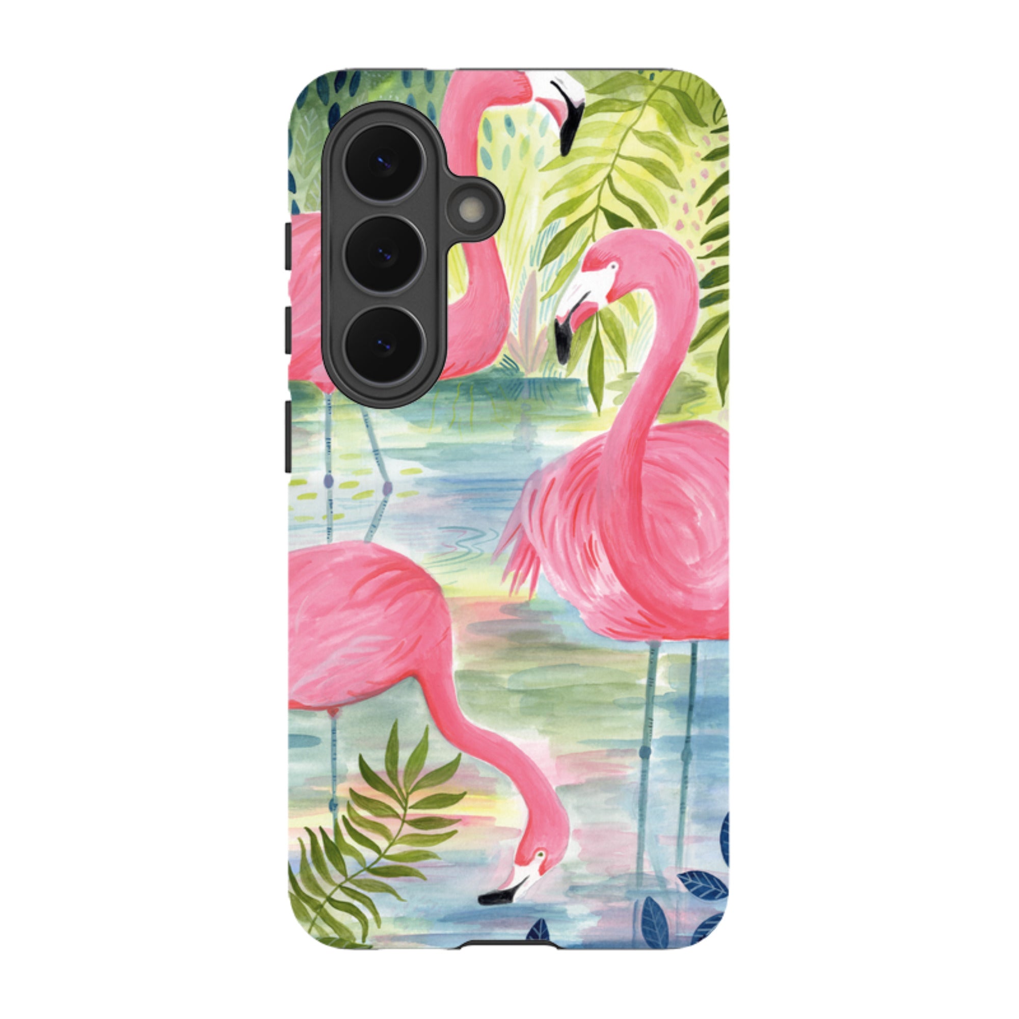 Samsung Tough Case - Three Flamingo By Bex Parkin