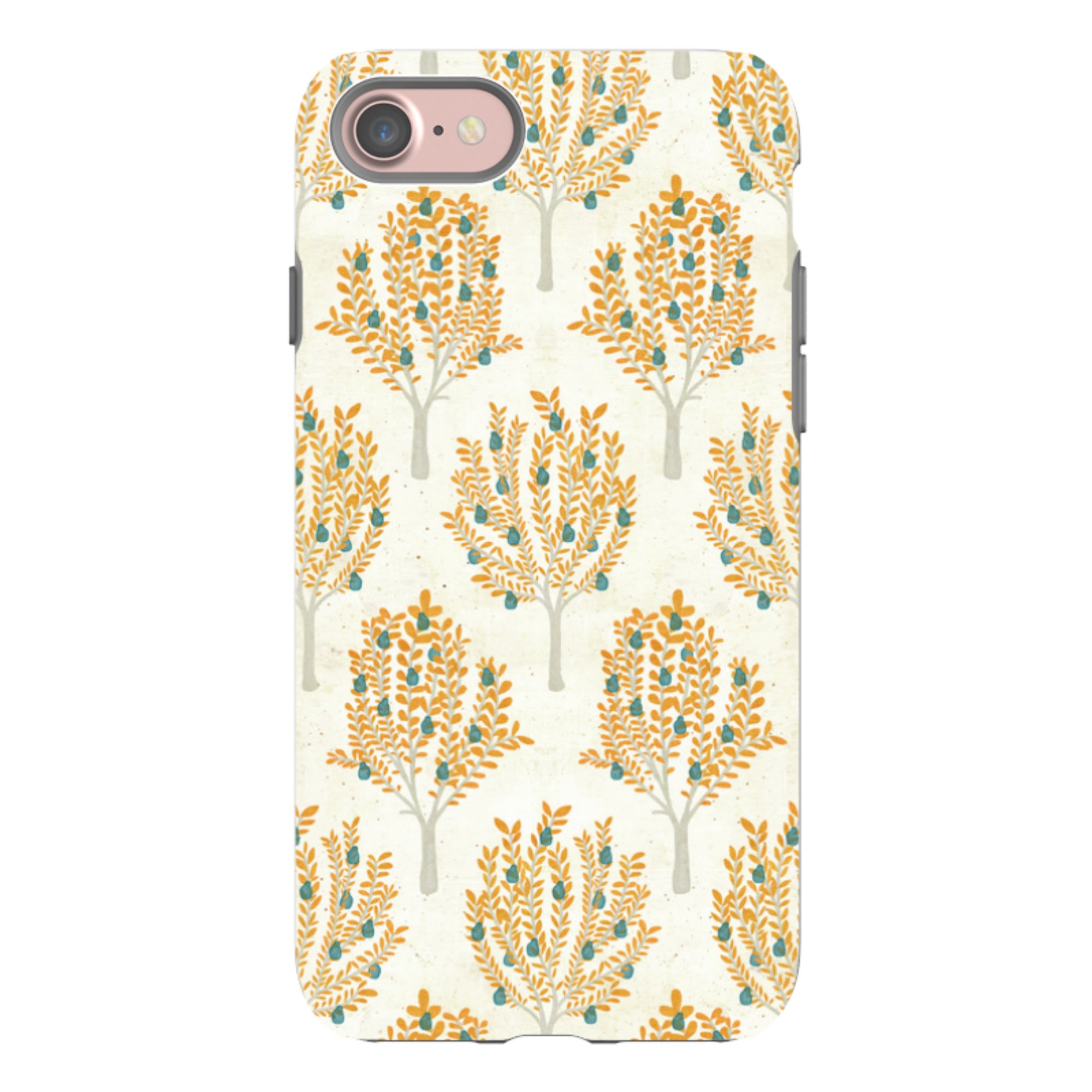 iPhone Tough Case - Pear Trees Cream By Katherine Quinn