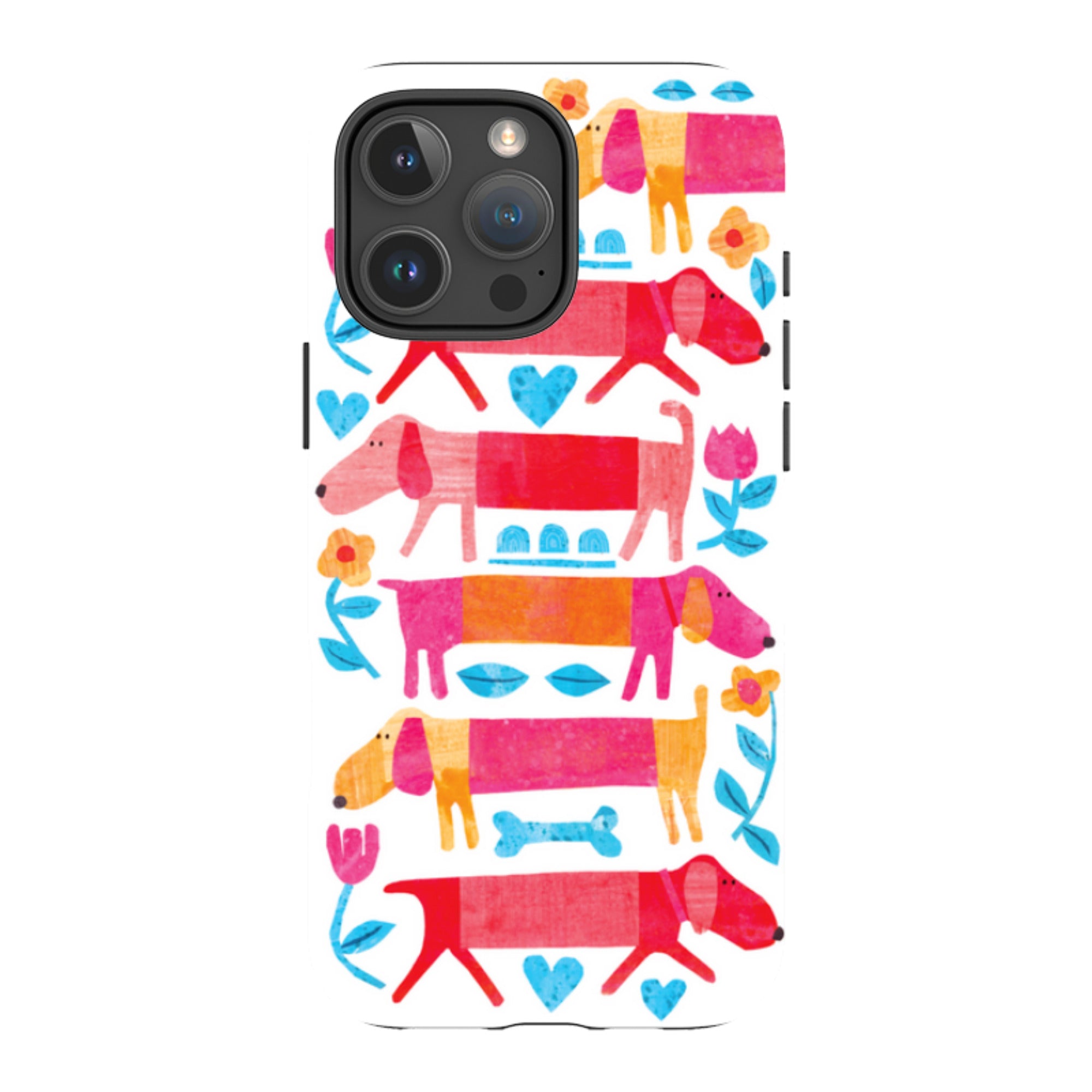 iPhone Tough Case - Sausage Dog By Tracey English