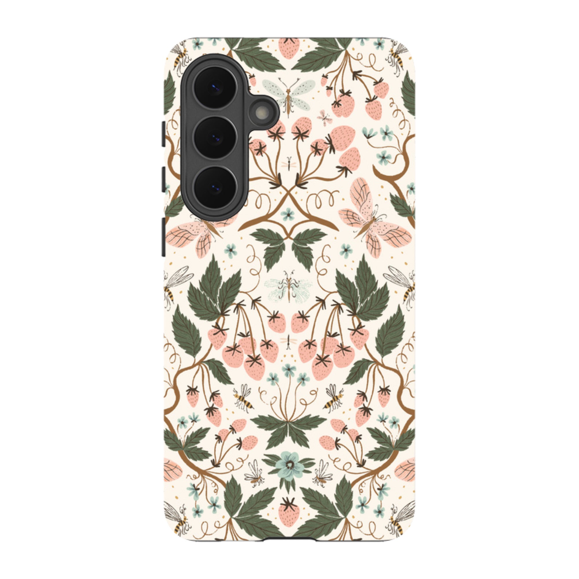Samsung Tough Case - Bugs And Berries Pattern By Meghann Rader