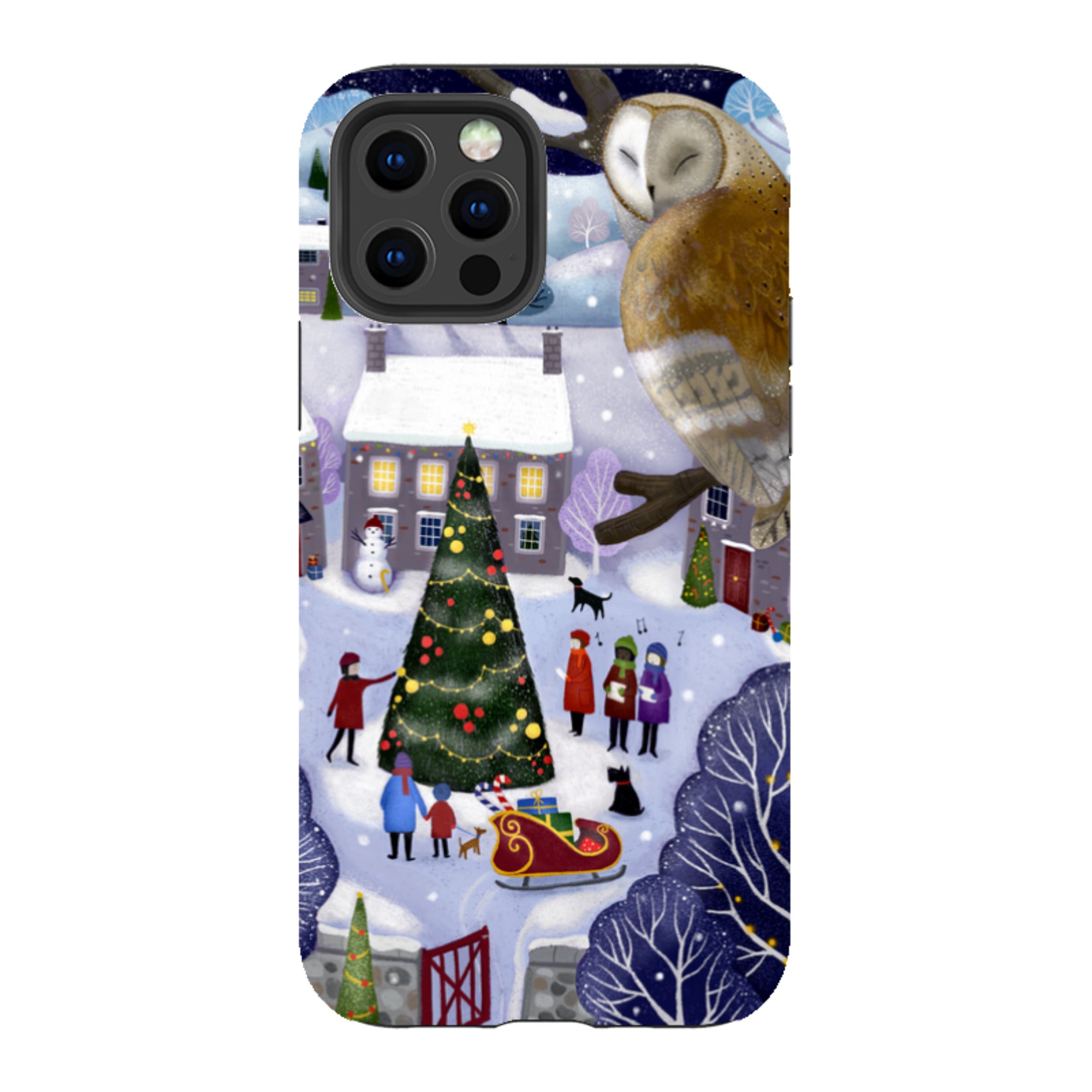 iPhone Tough Case - Advent Owl By Bex Parkin